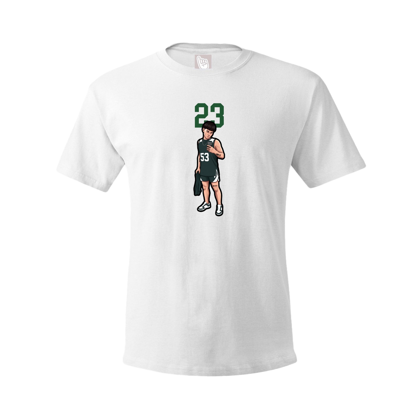 Tee — Number Top in White