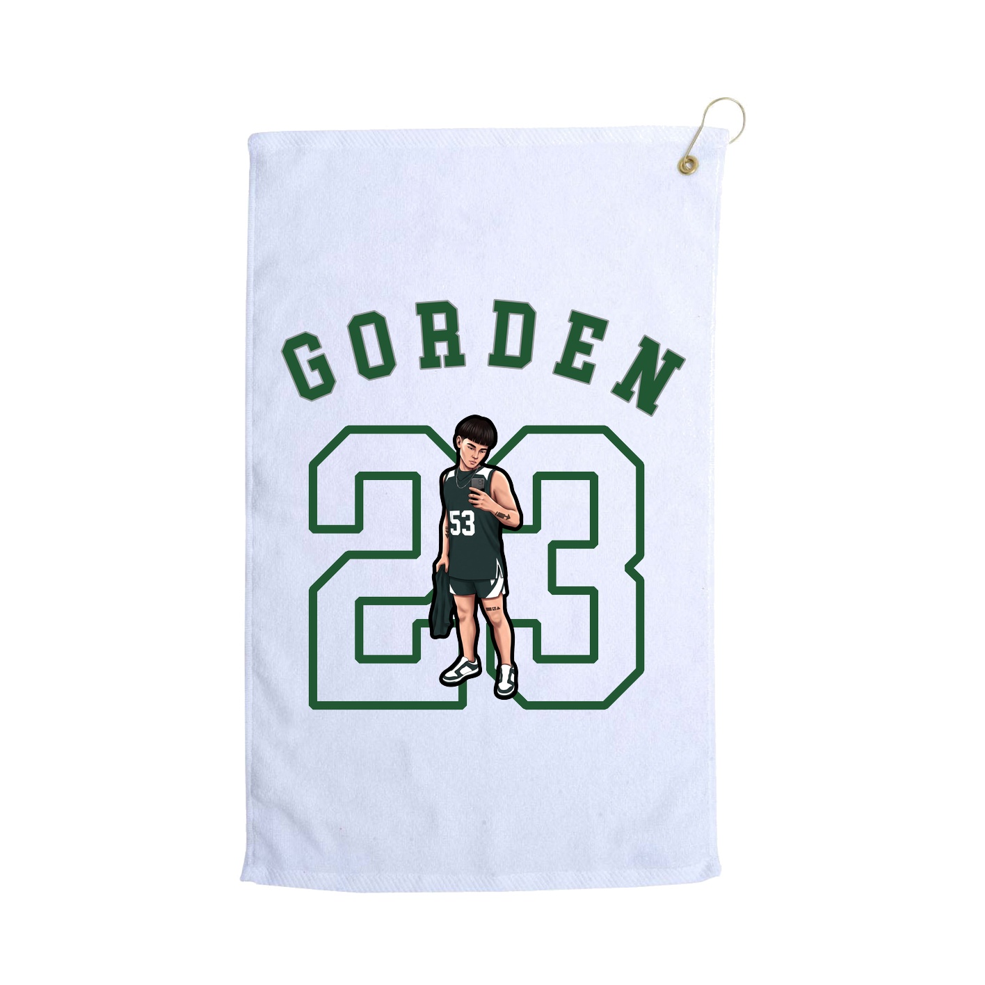 Golf Towel — Shirsey Arch in White