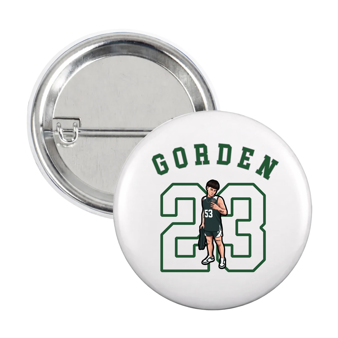 Game Day Button — Shirsey Arch in White