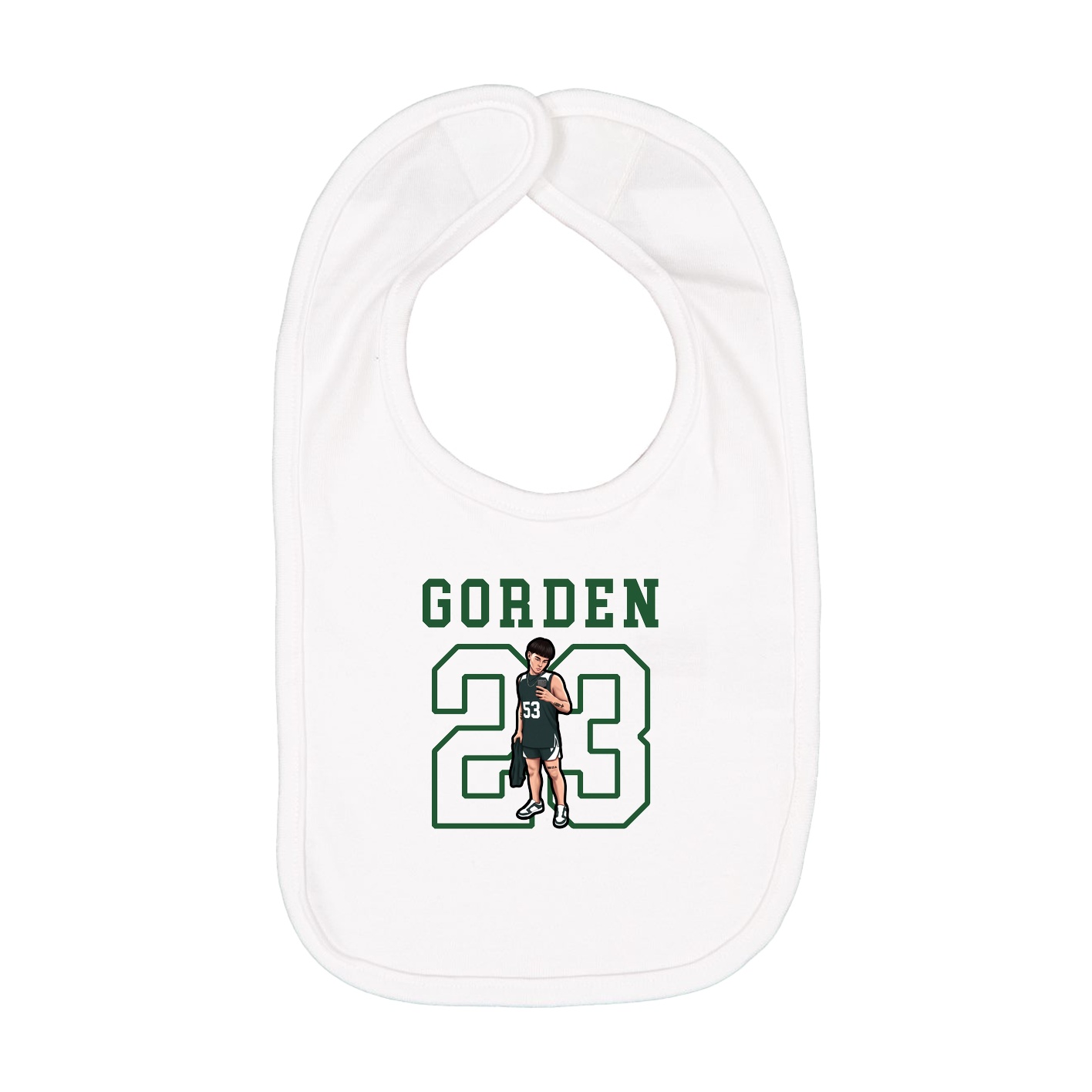 Infant Bib — Shirsey in White