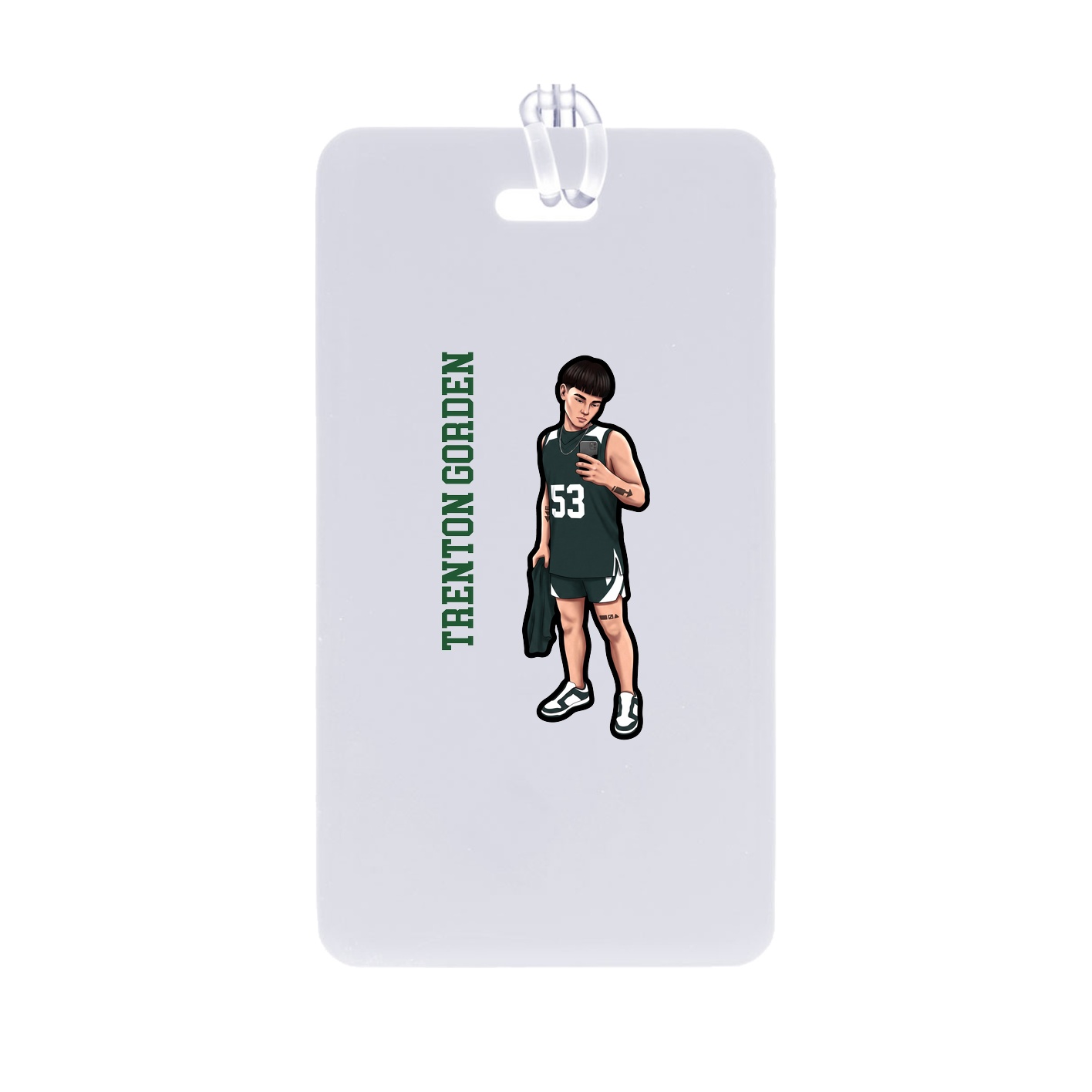 Bag Tag — Name Vertical in Classic