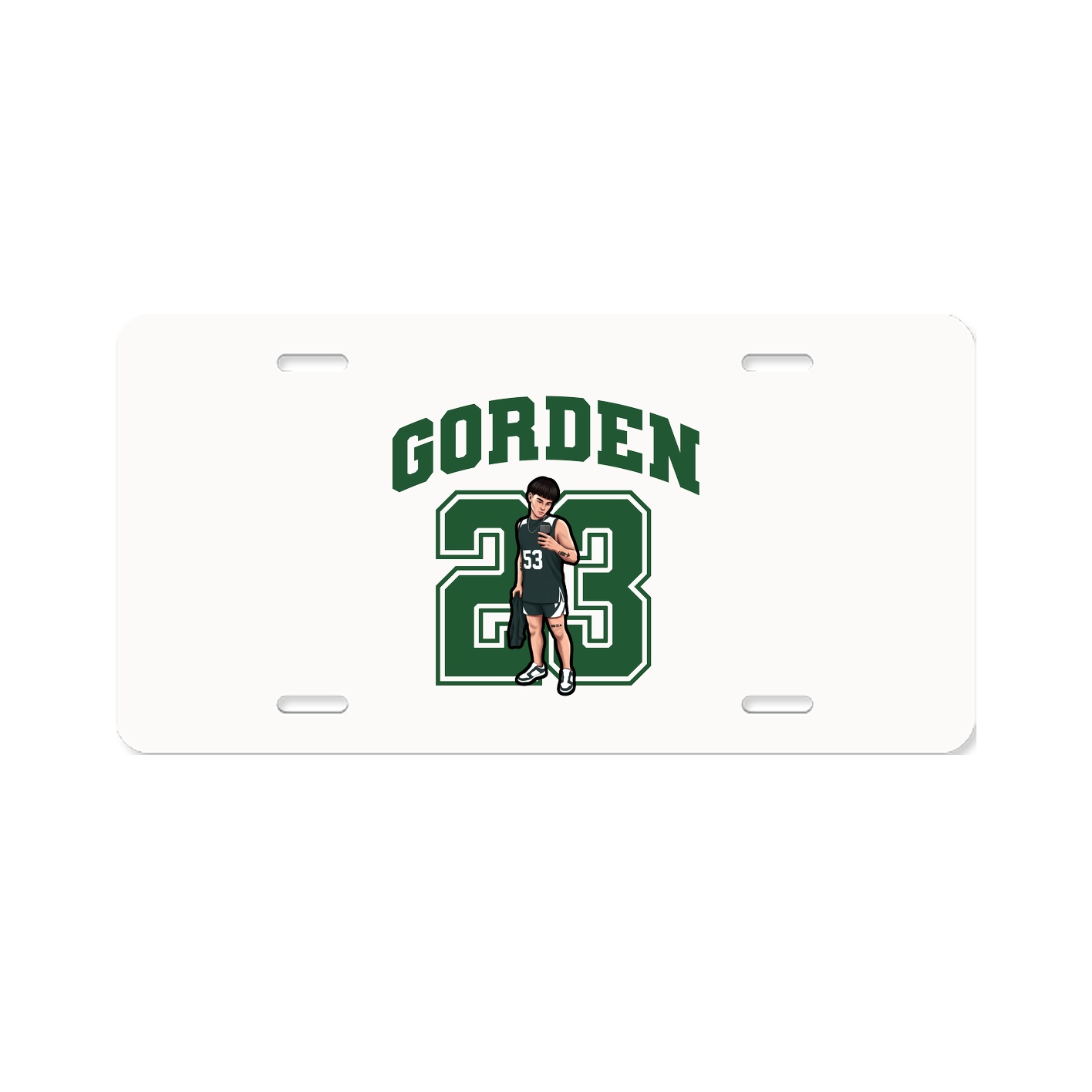 License Plate — Number in Classic