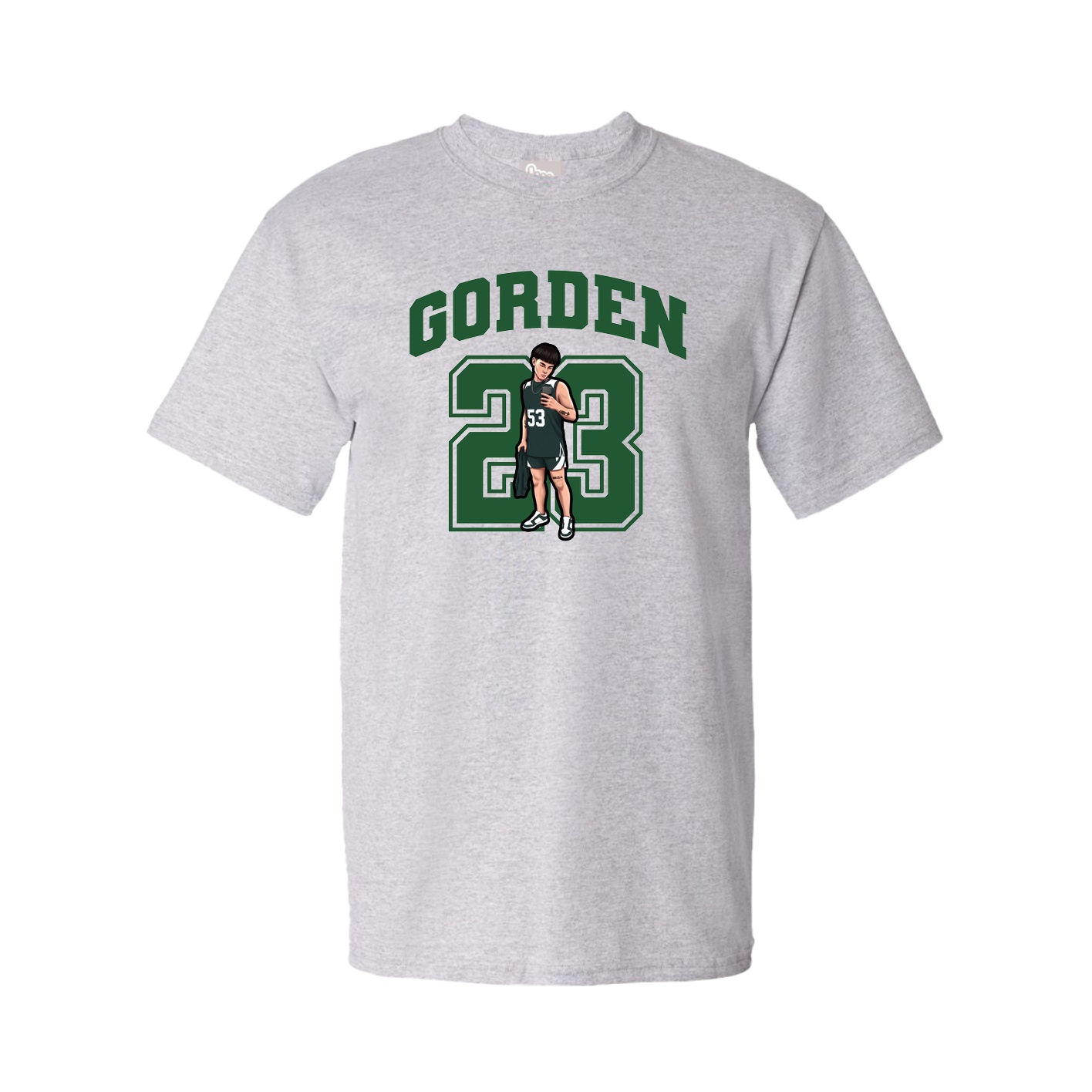 Youth Tee — Number in Grey