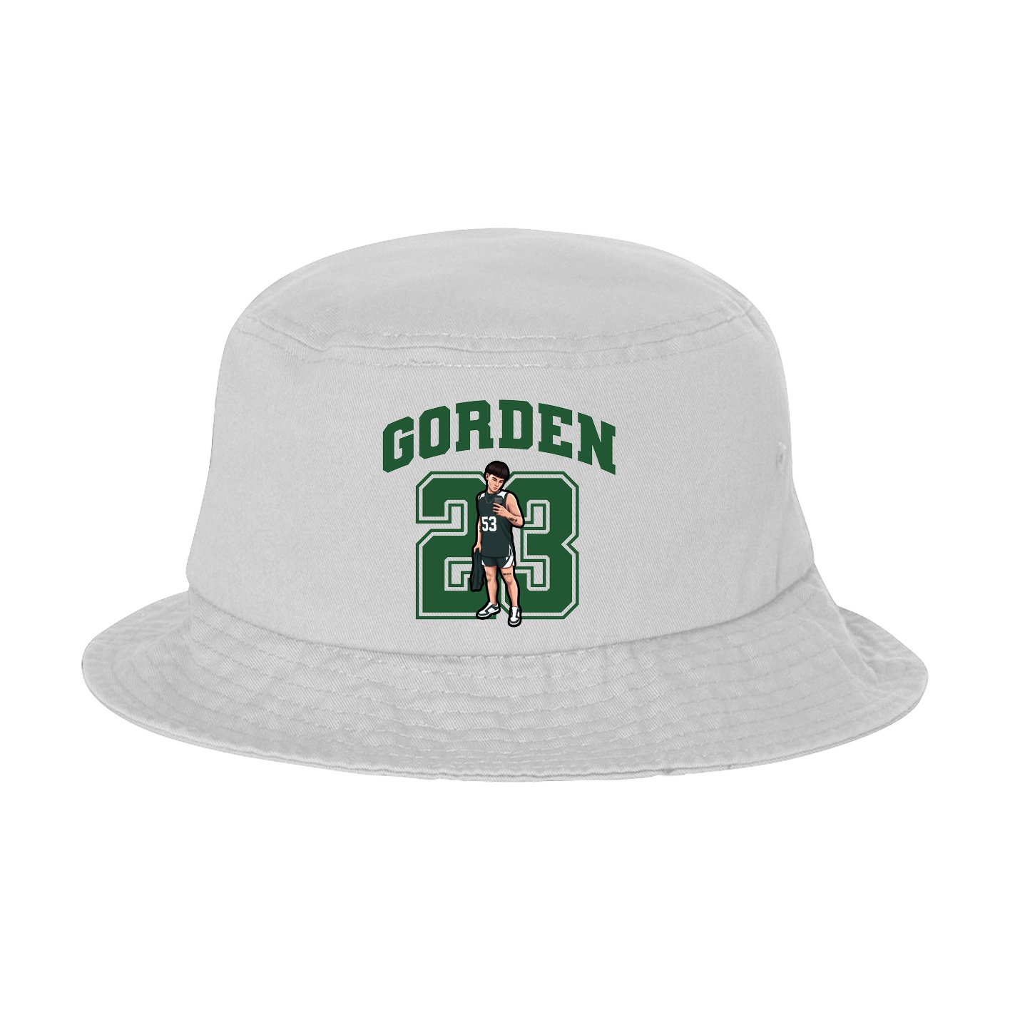 Bucket Cap — Number in White