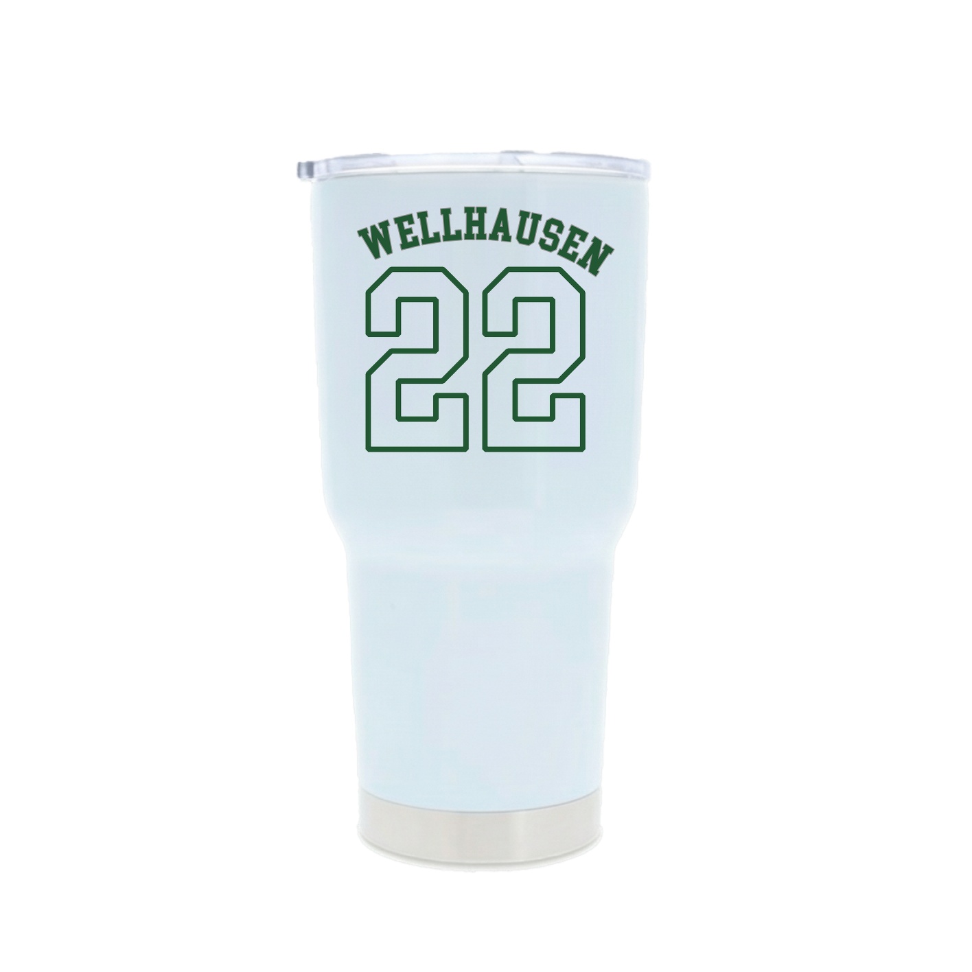 30oz Stainless Steel Tumbler — Shirsey Arch in White