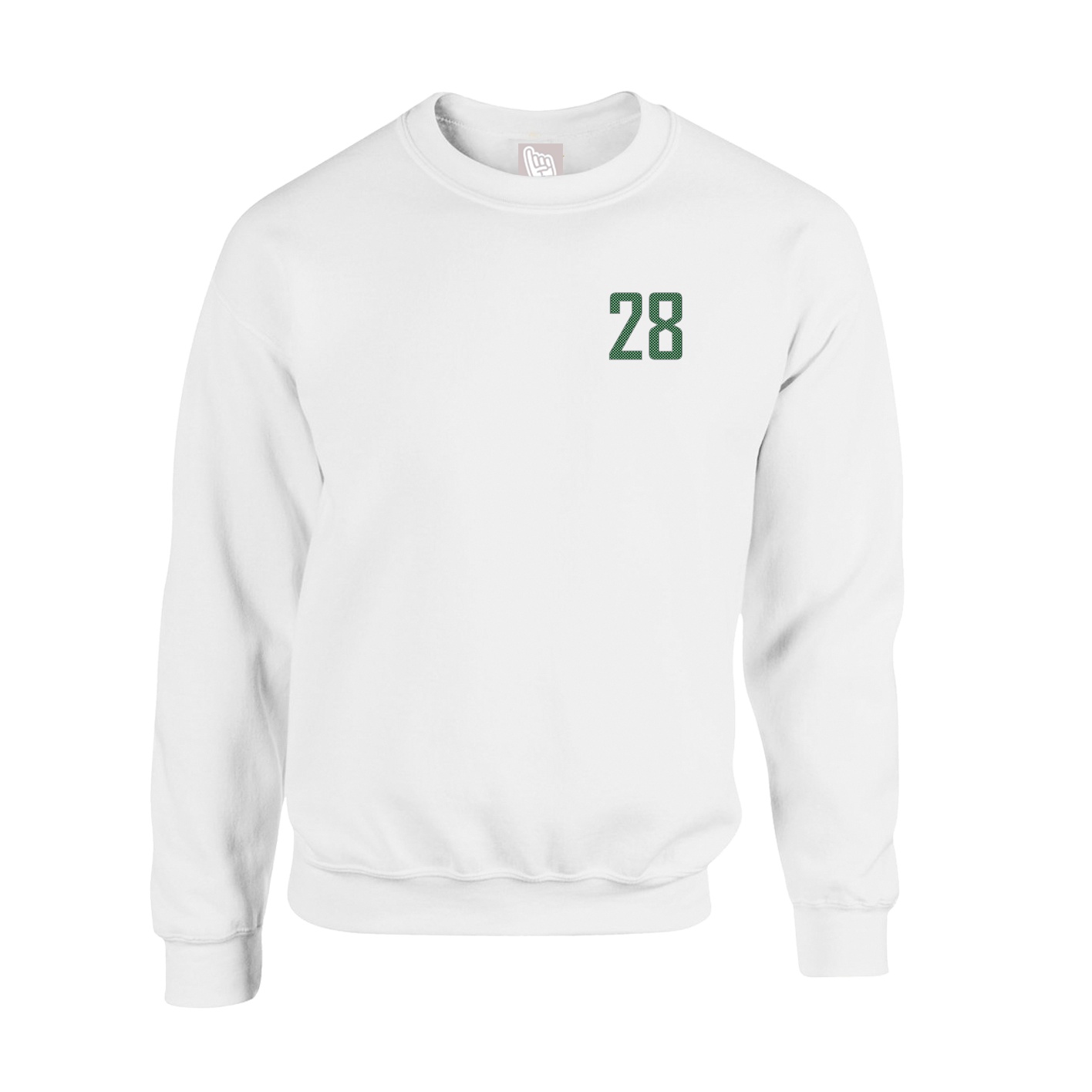 Fleece Crew — Front Shirsy in White