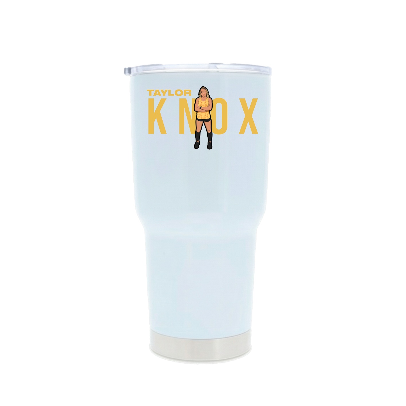 30oz Stainless Steel Tumbler — Player Name in White