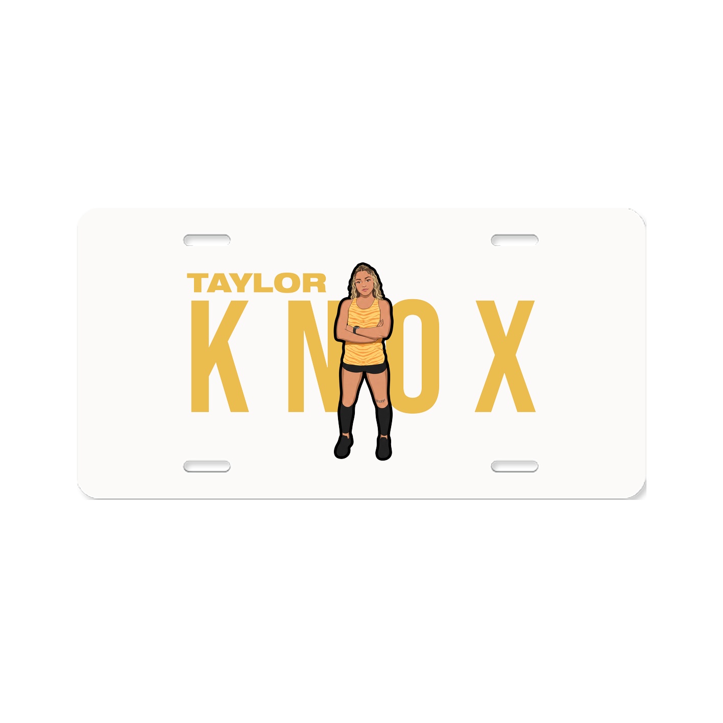License Plate — Player Name in Classic