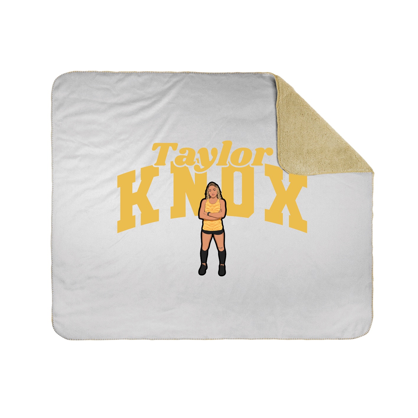 Throw Blanket — Signature Arch in White