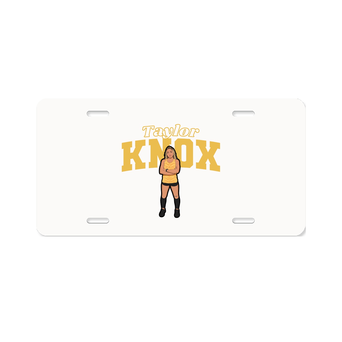 License Plate — Name Arch in Classic