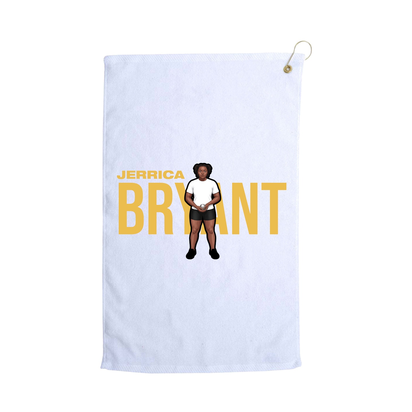 Golf Towel — Player Name in White