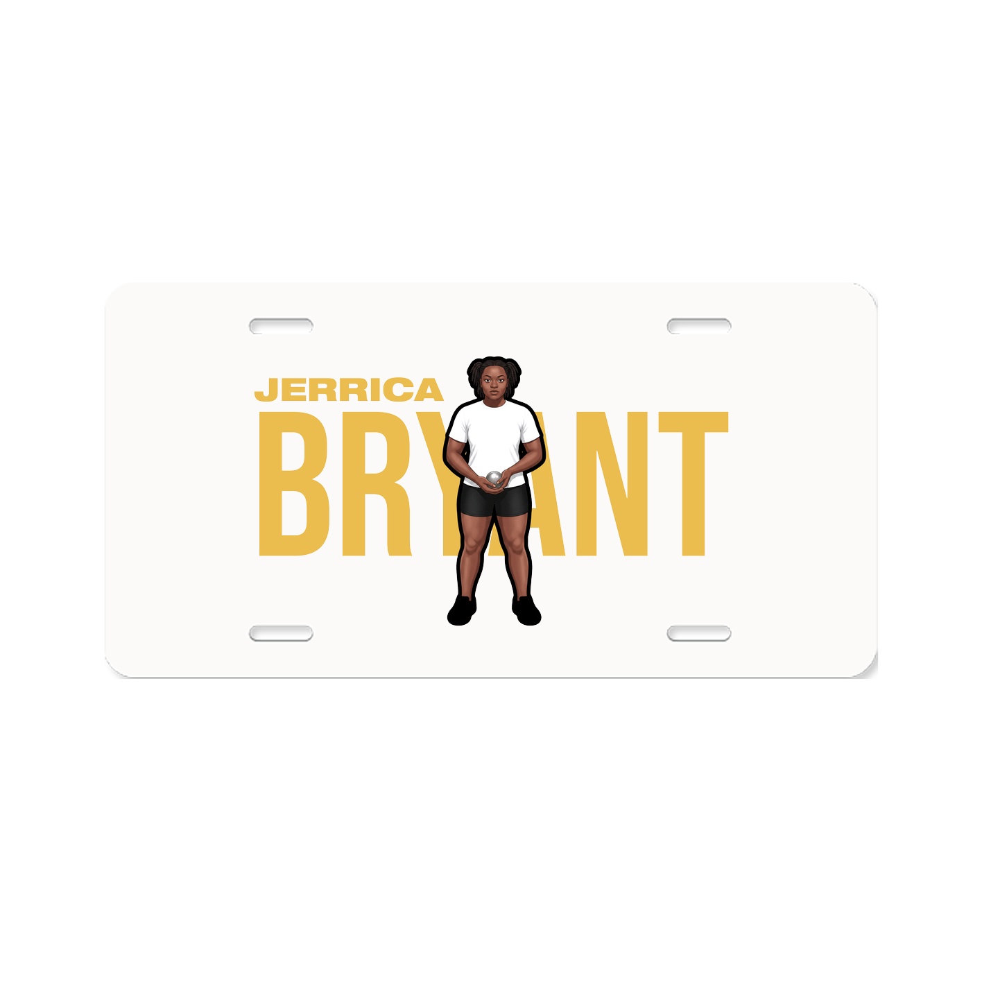 License Plate — Player Name in Classic
