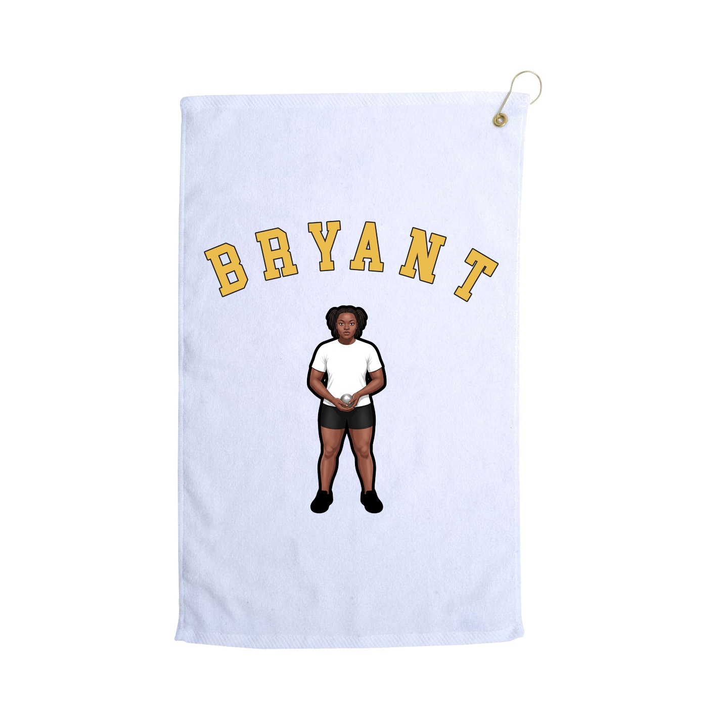 Golf Towel — Shirsey Arch in White