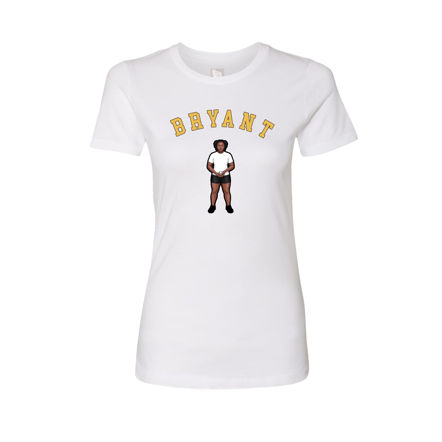 Fitted Women's Tee — Shirsey Arch in White