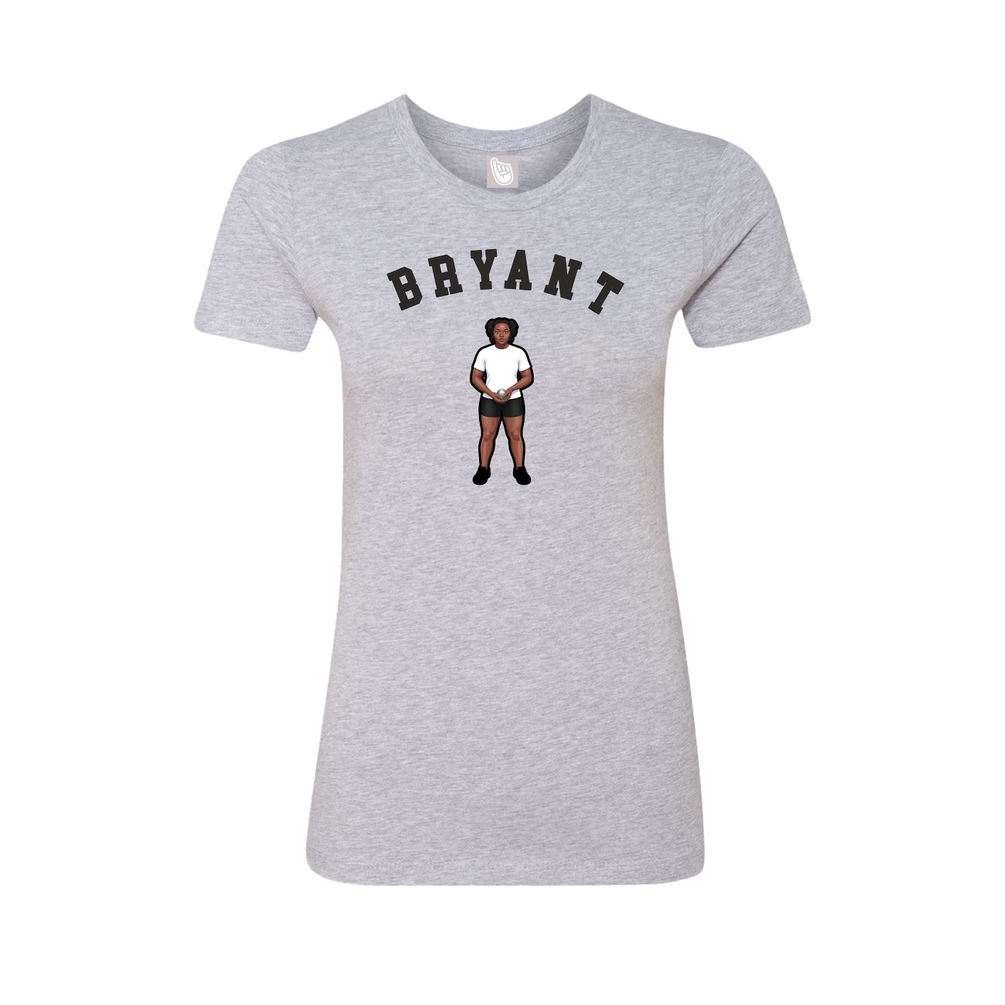Fitted Women's Tee — Shirsey Arch in Grey