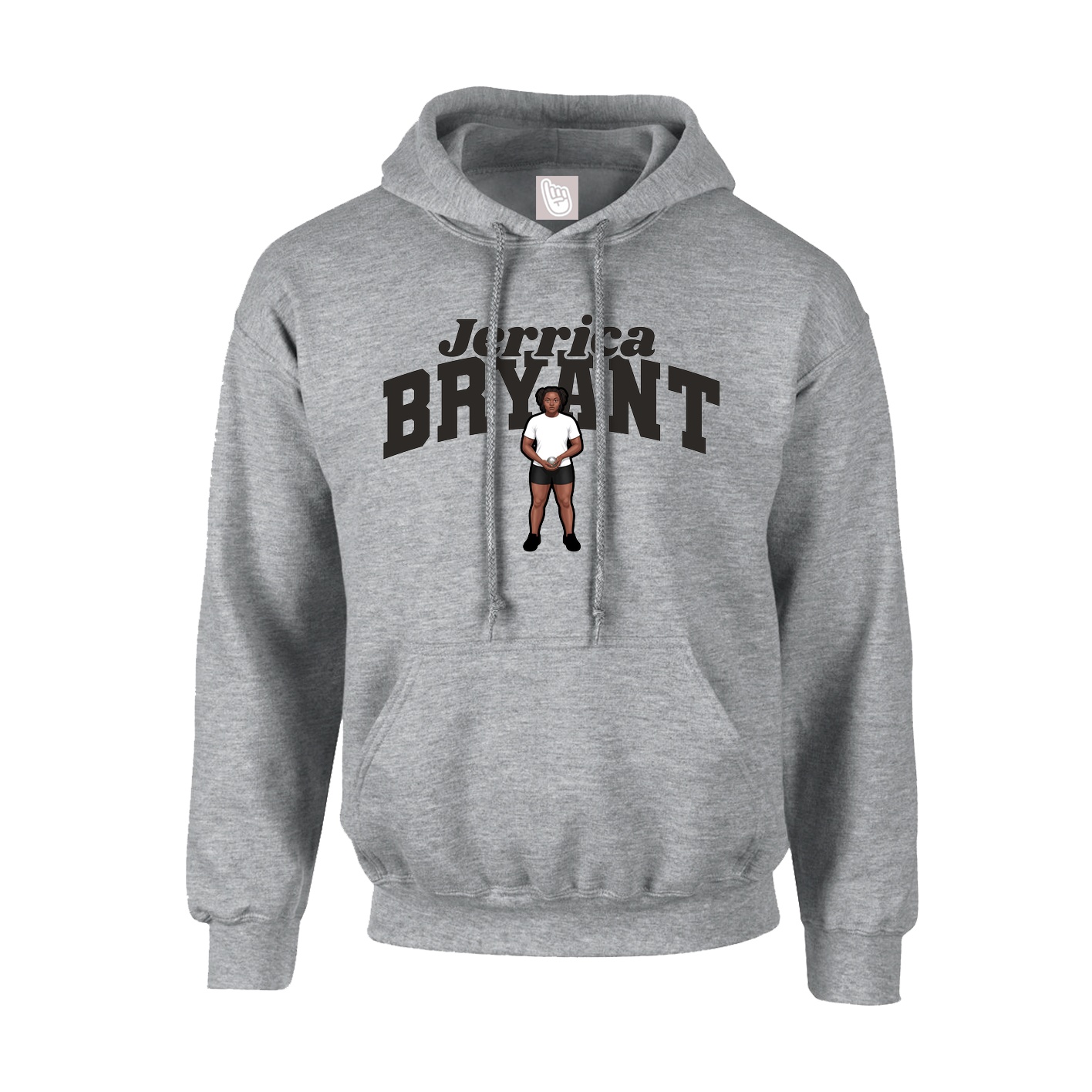 Youth Hoodie — Signature Arch in Grey