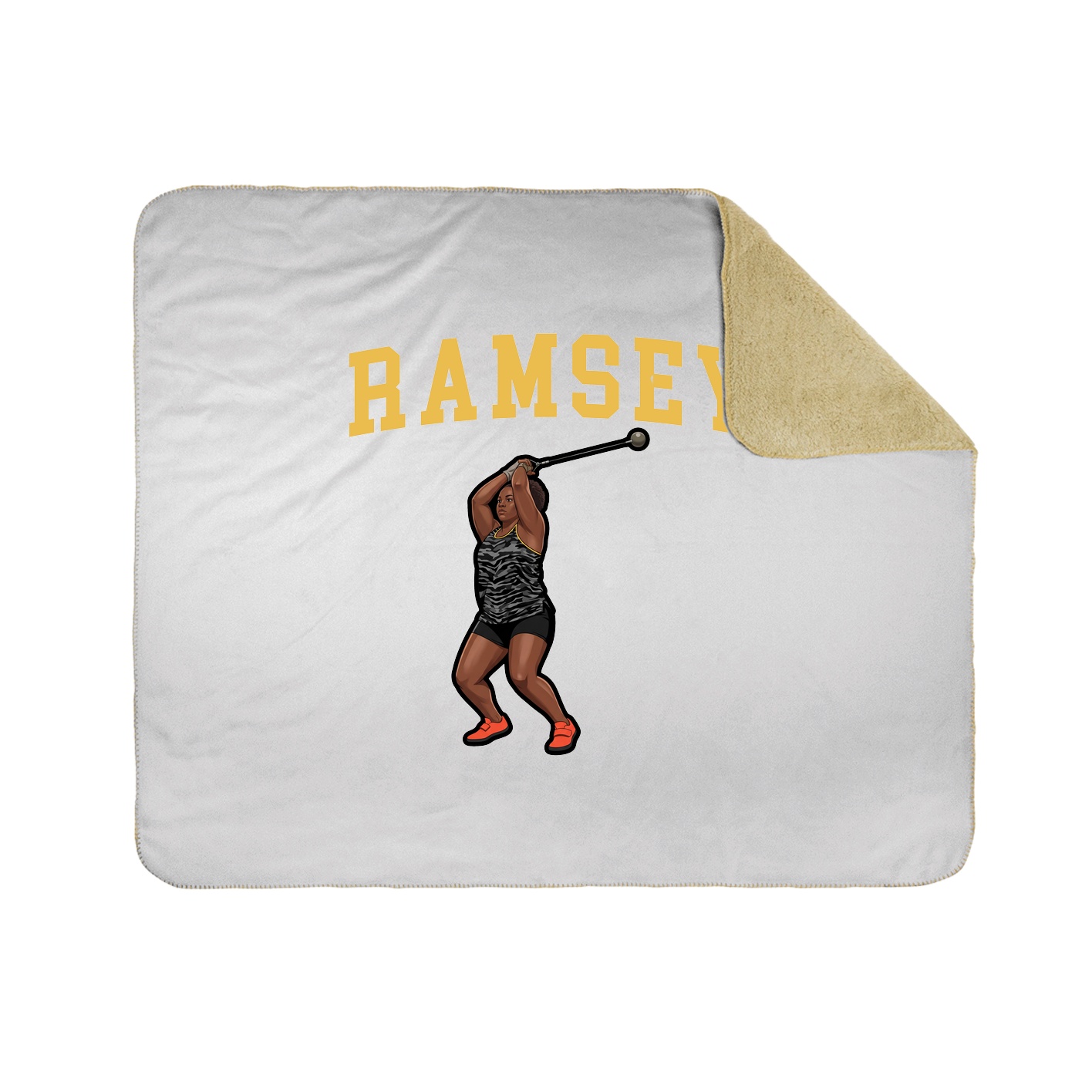 Throw Blanket — Shirsey in White