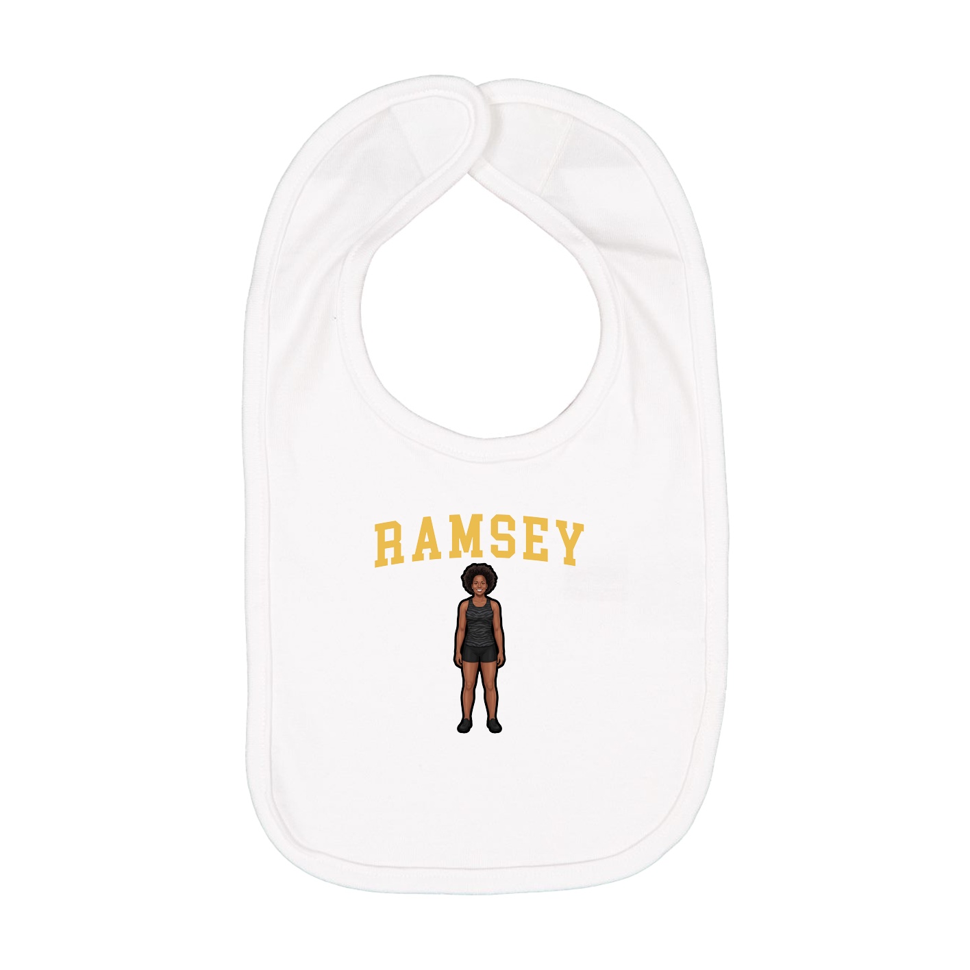 Infant Bib — Shirsey in White