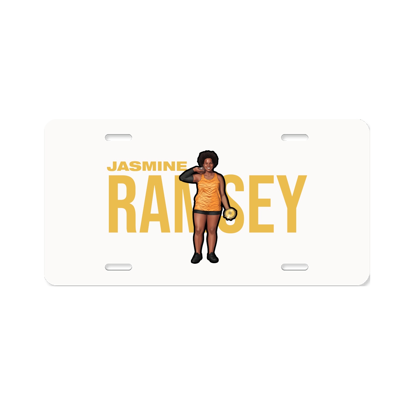 License Plate — Player Name in Classic