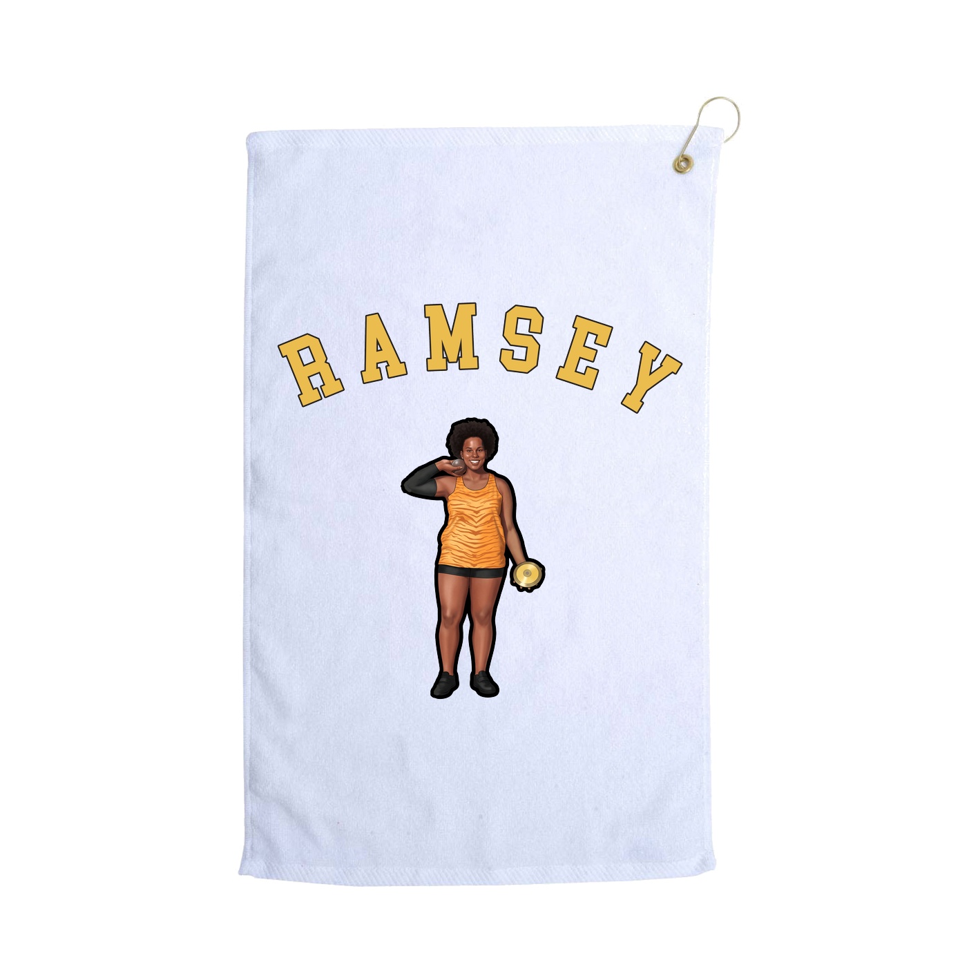 Golf Towel — Shirsey Arch in White