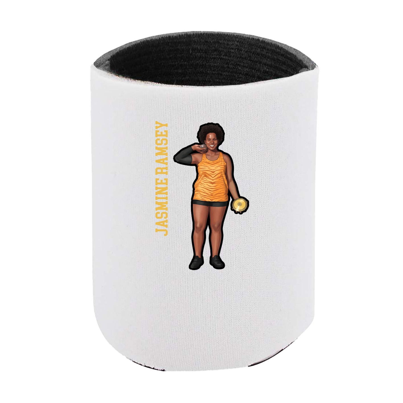 Can Holder — Name Vertical in White