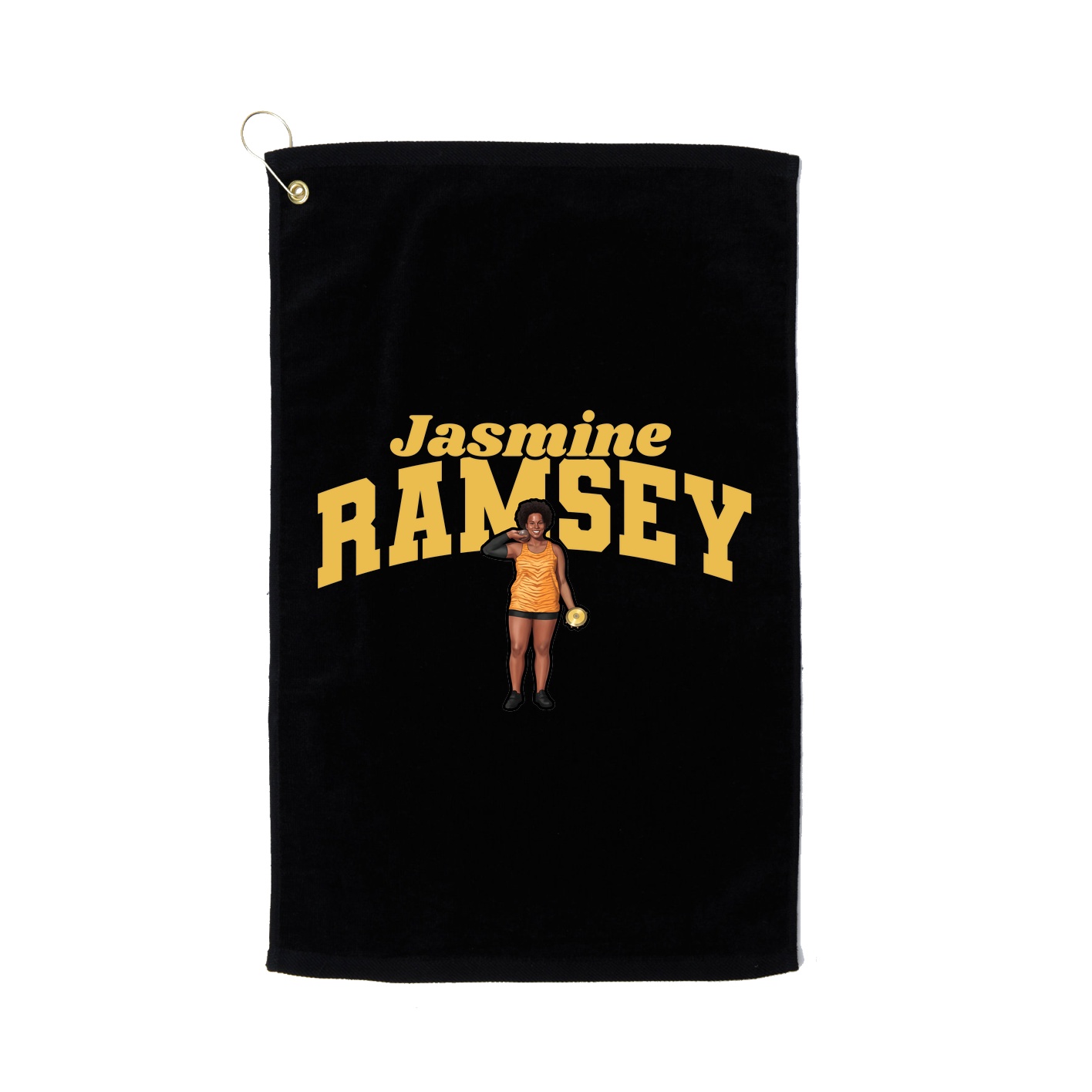 Golf Towel — Signature Arch in Black