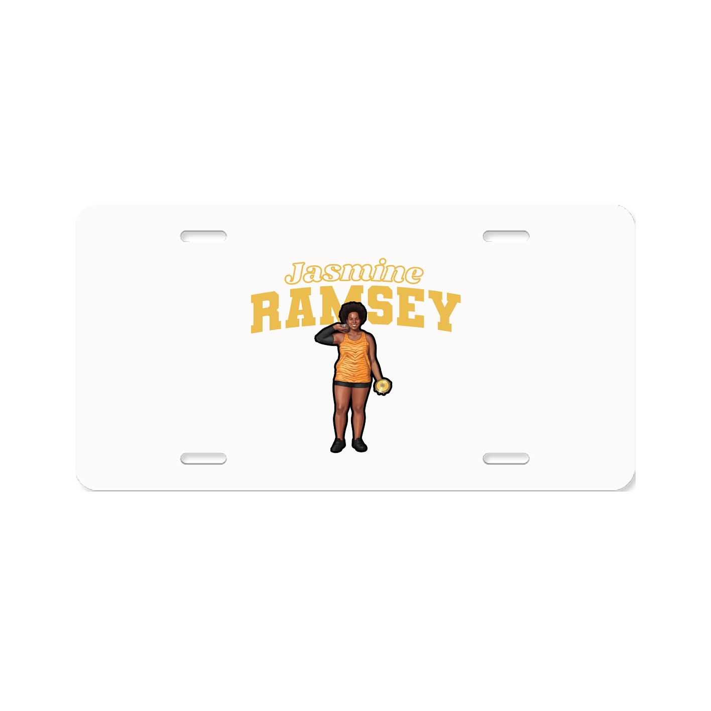 License Plate — Name Arch in Classic