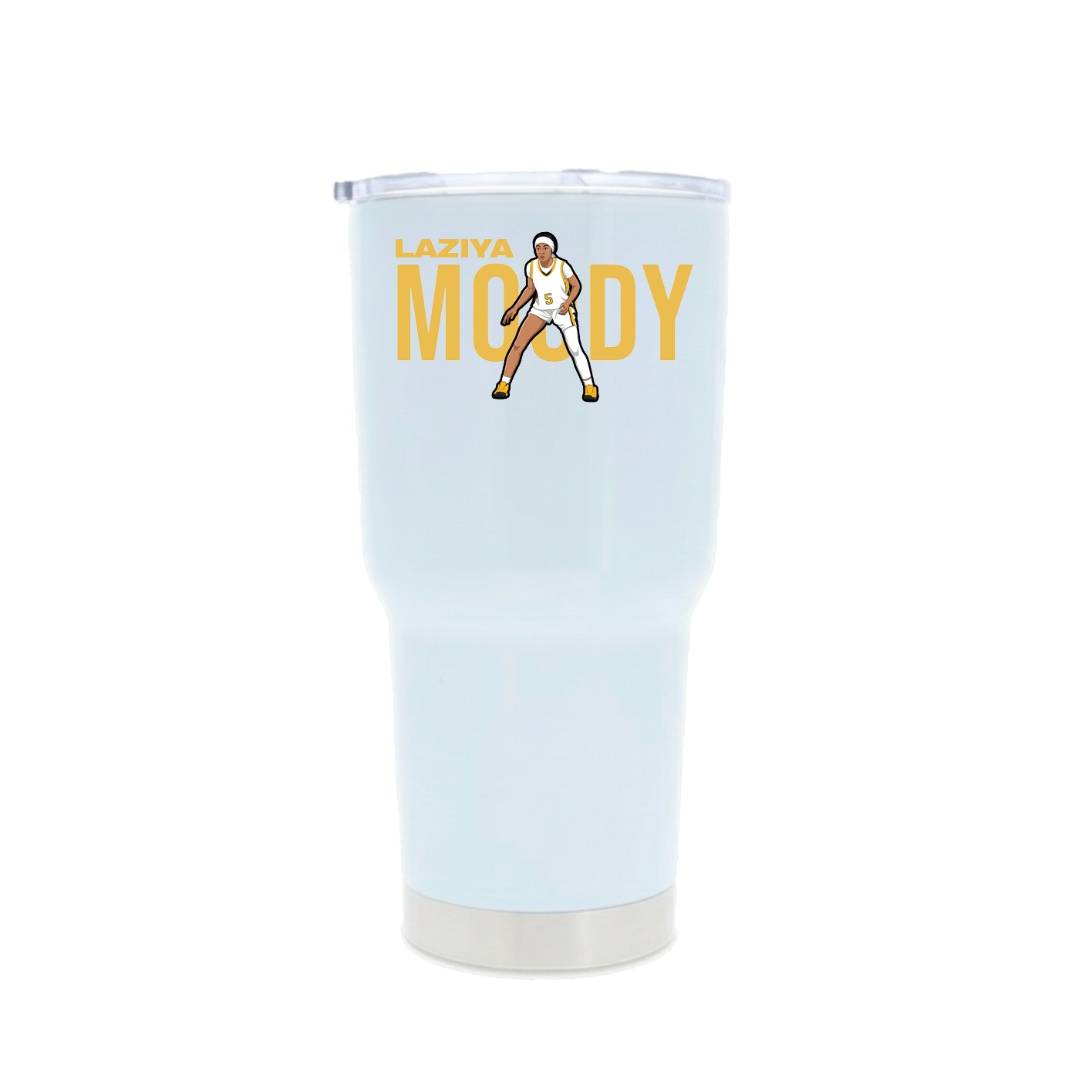 30oz Stainless Steel Tumbler — Player Name in White