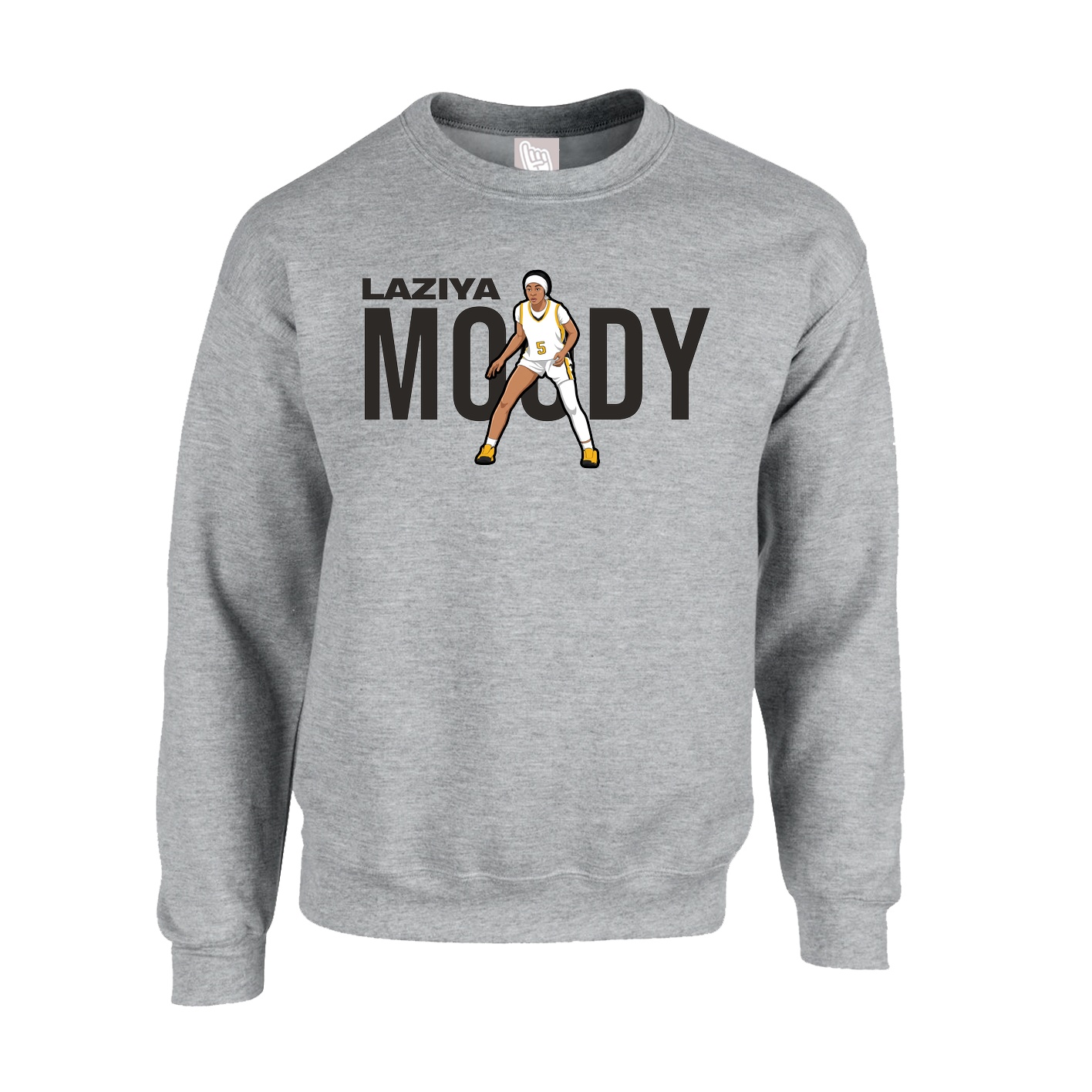 Fleece Crew — Player Name in Grey
