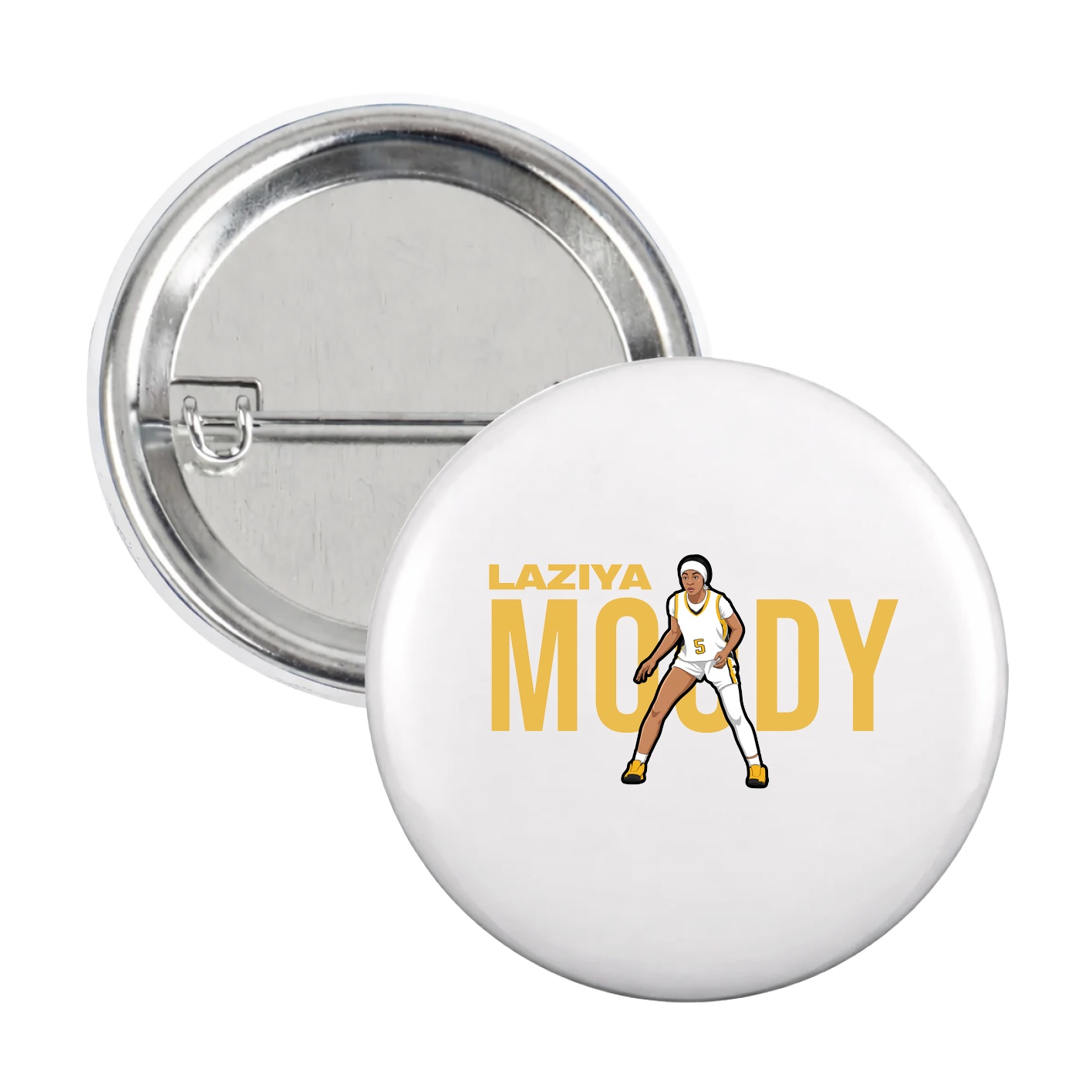 Game Day Button — Player Name in White