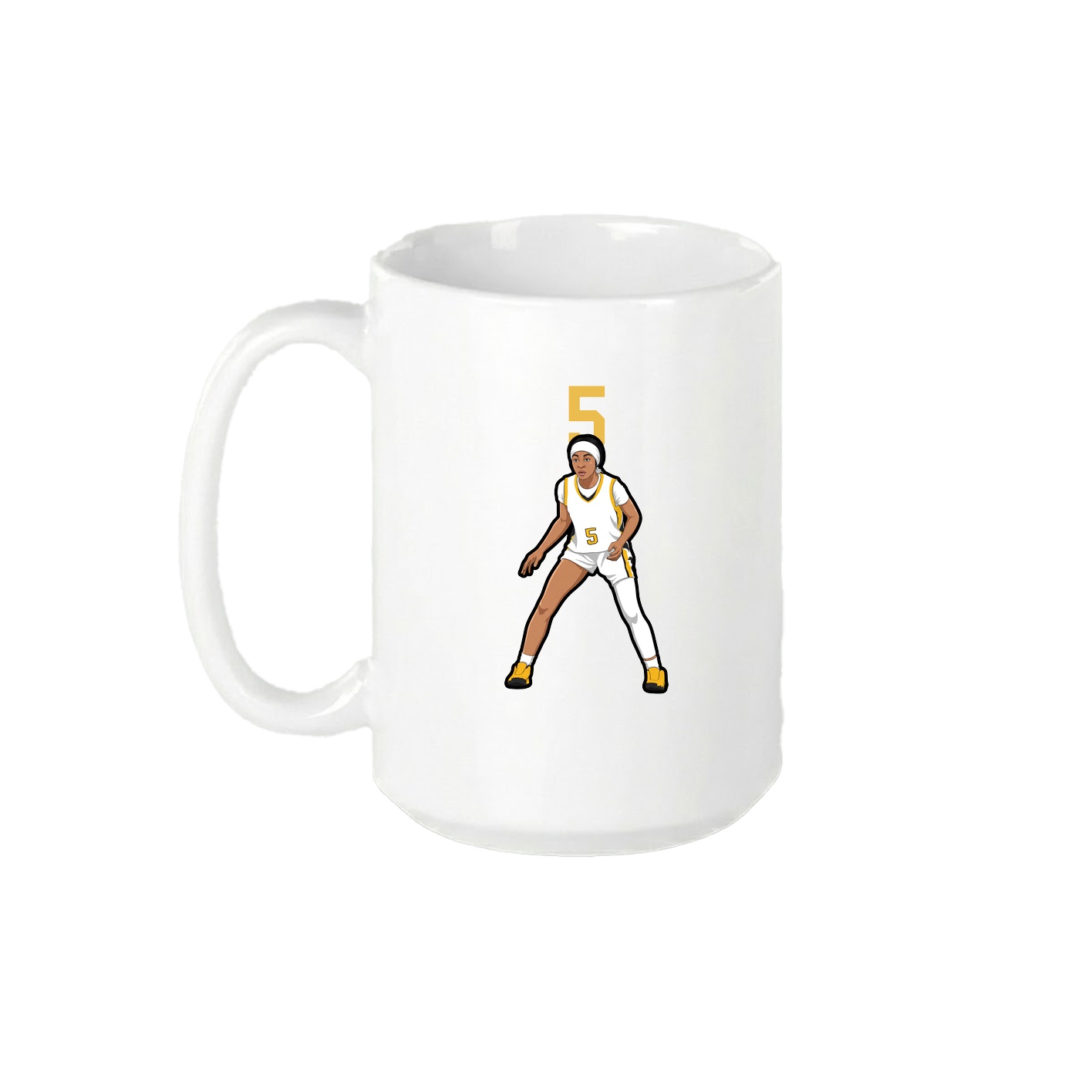 15oz Coffee Mug — Number Top in White