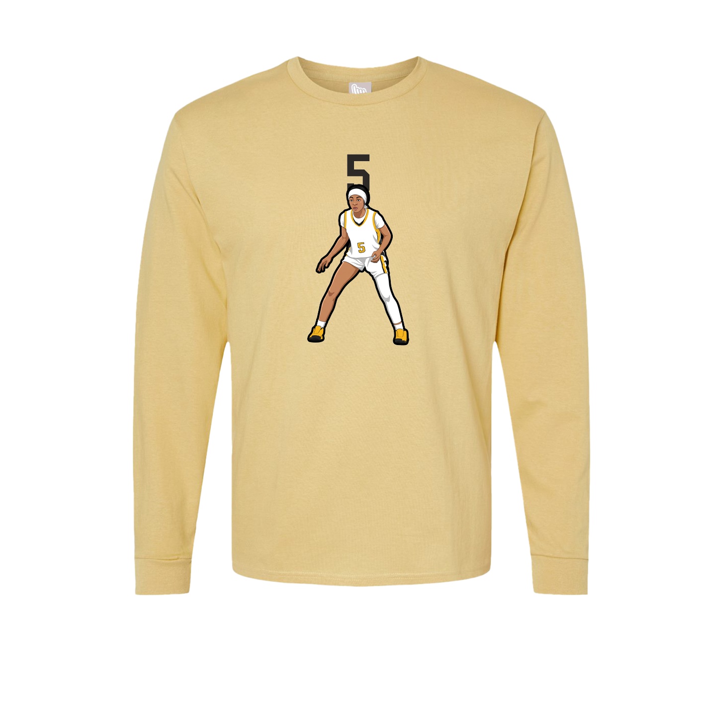Long Sleeve Tee — Number Top in Vegas Gold