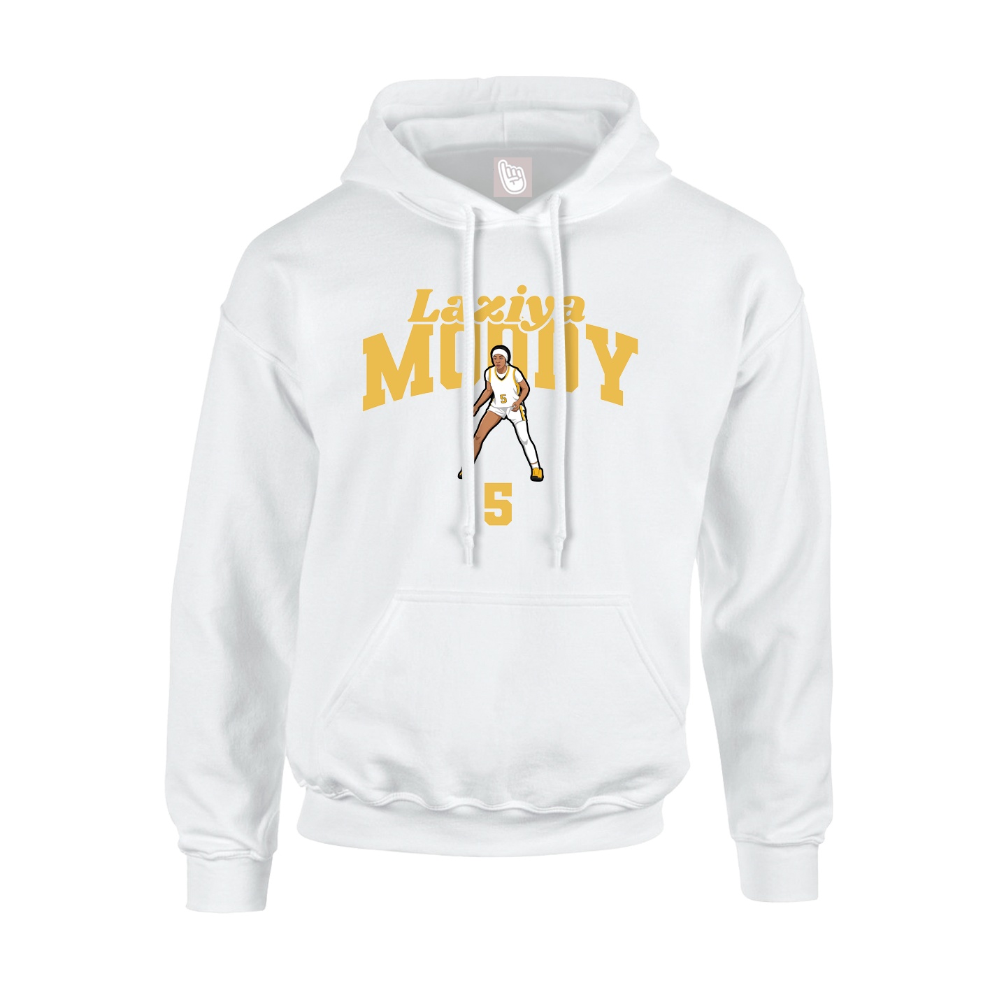 Hoodie — Signature Arch in White