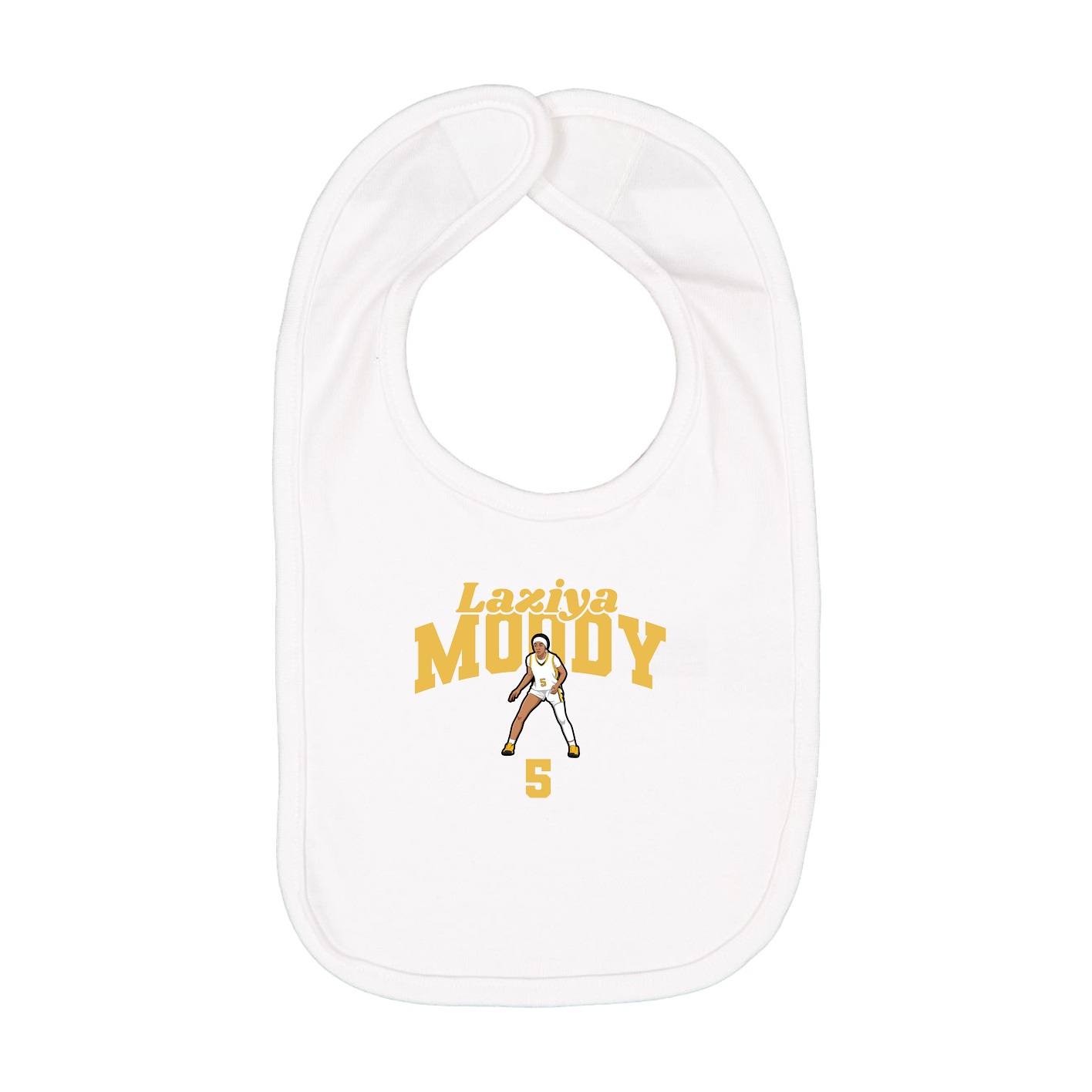 Infant Bib — Signature Arch in White