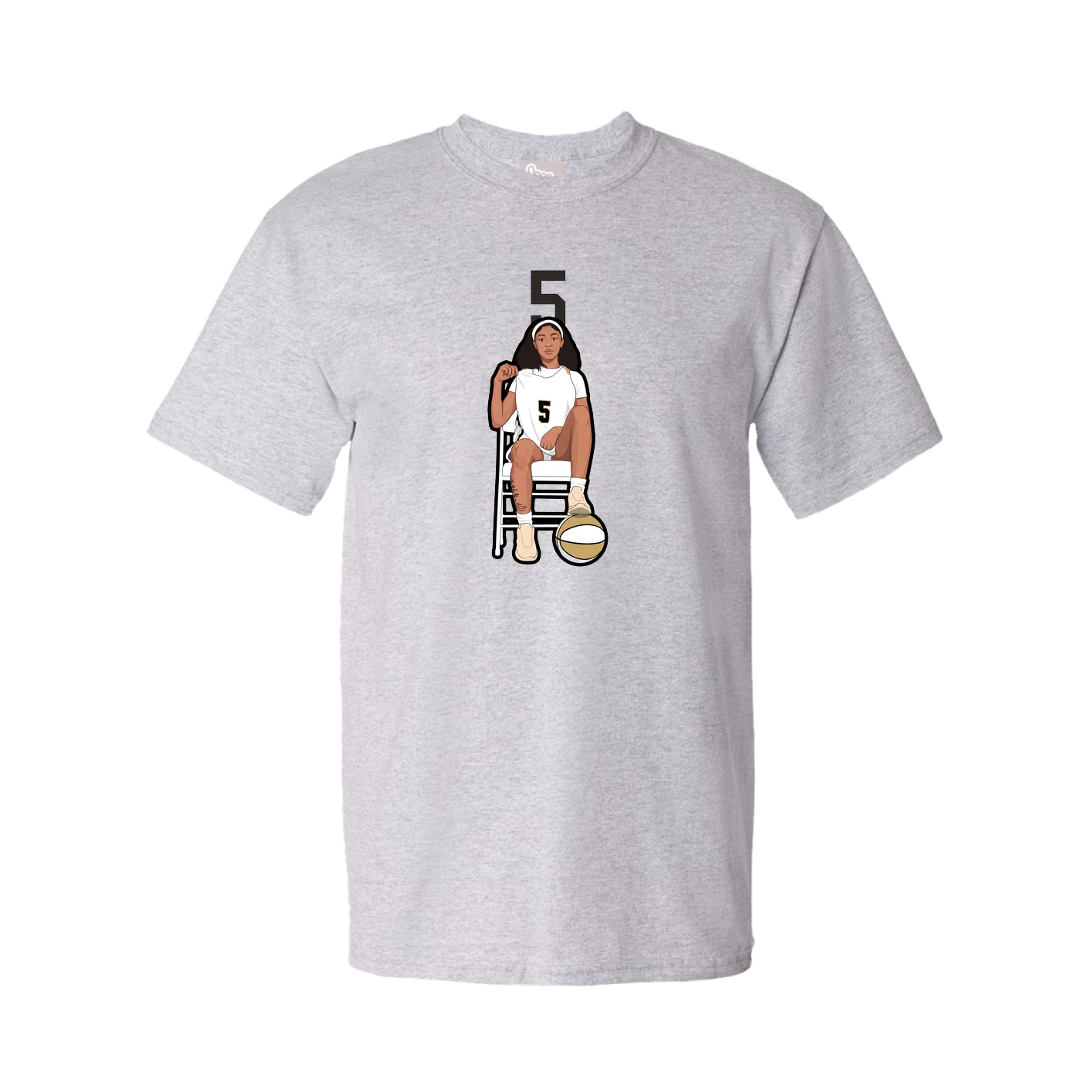 Youth Tee — Number Top in Grey