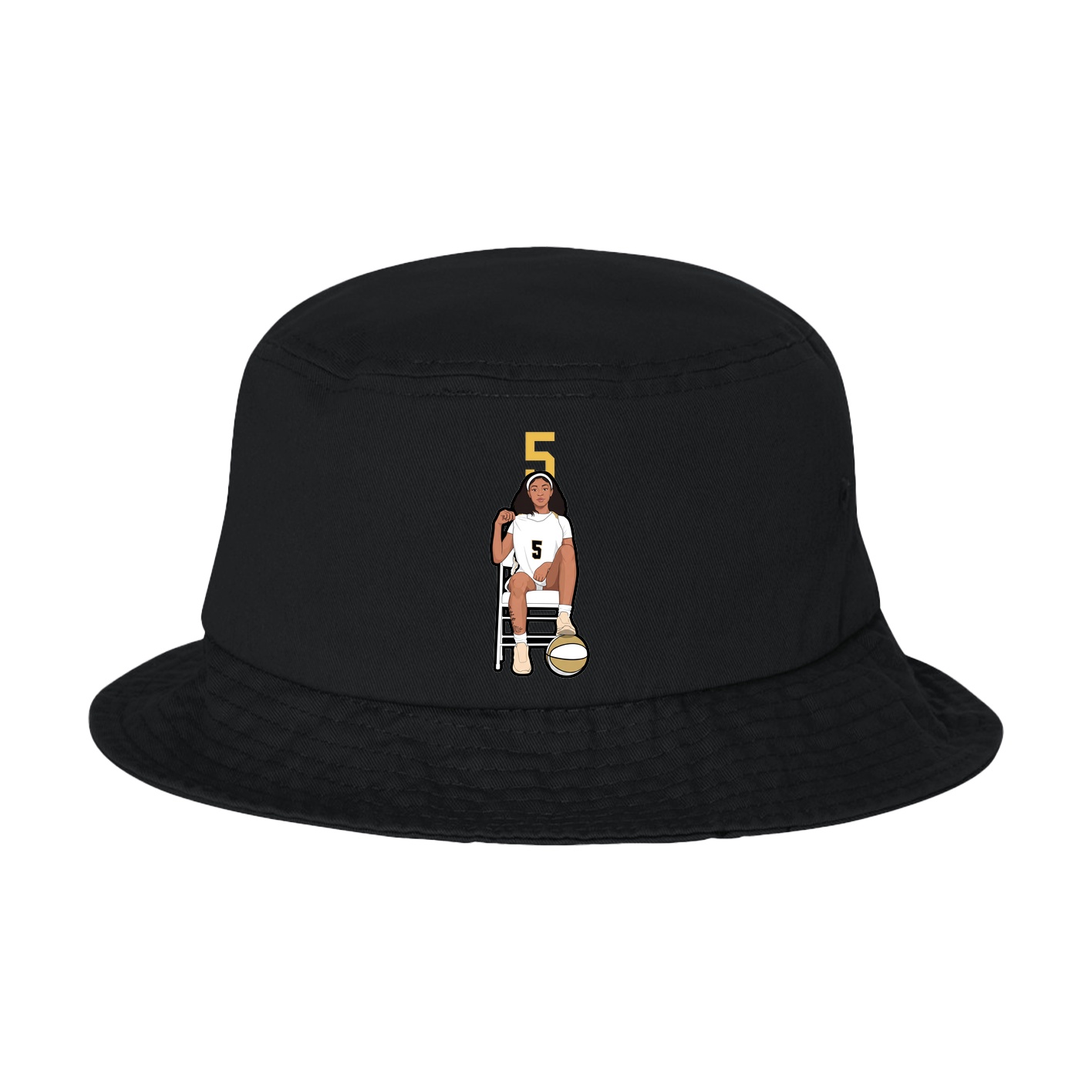 Bucket Cap — Number Top in Black