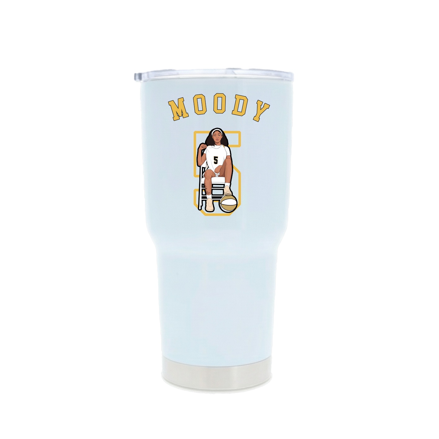 30oz Stainless Steel Tumbler — Shirsey Arch in White