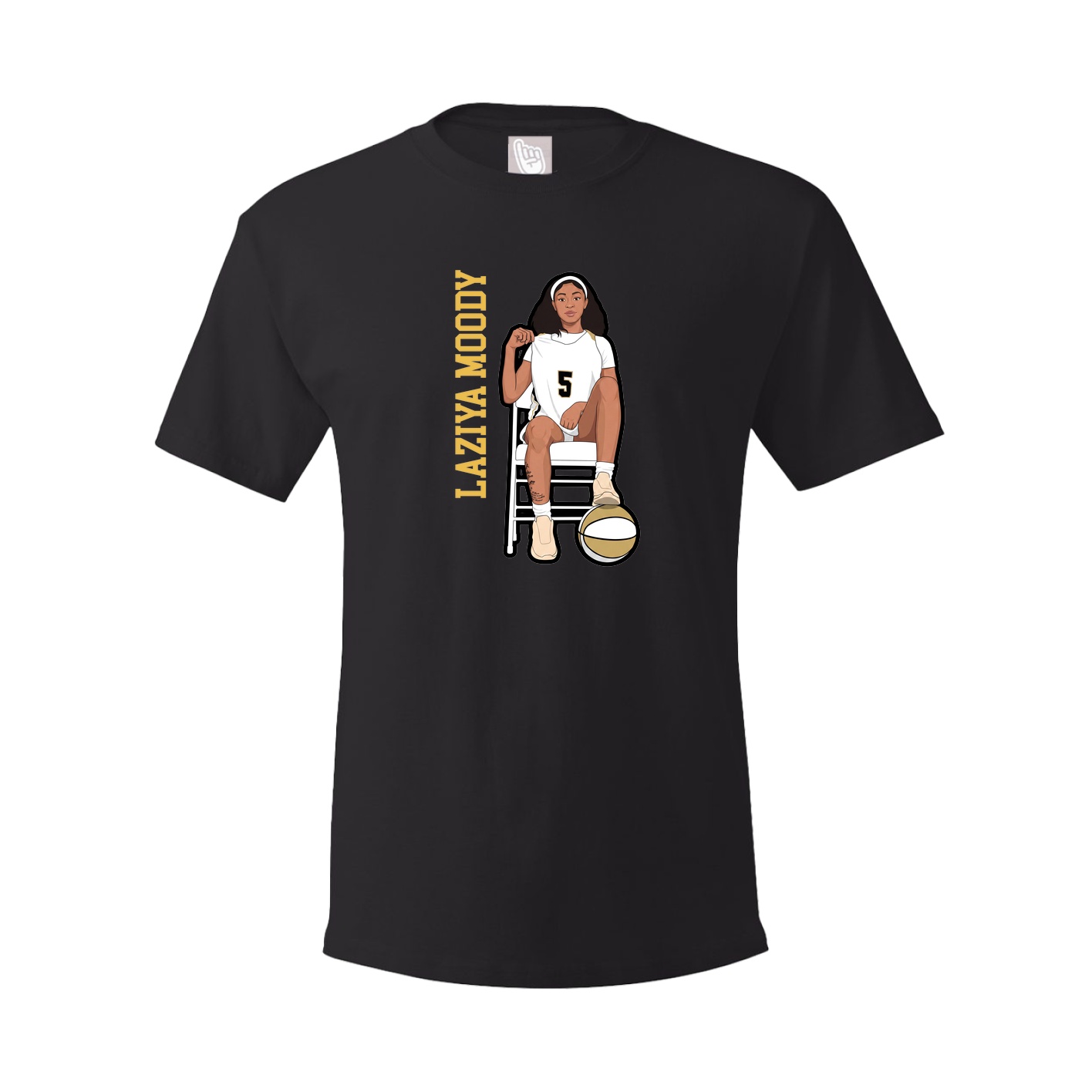 Tee — Name Vertical in Black