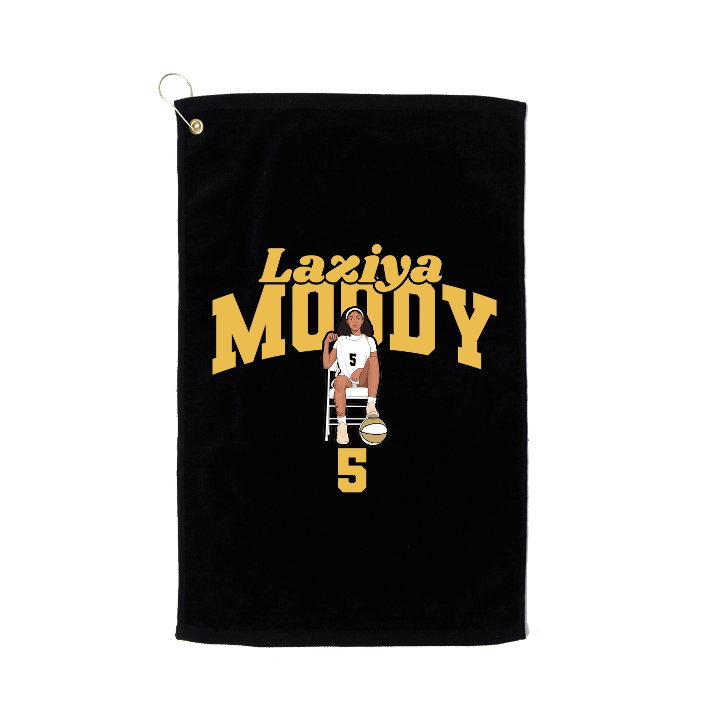 Golf Towel — Signature Arch in Black