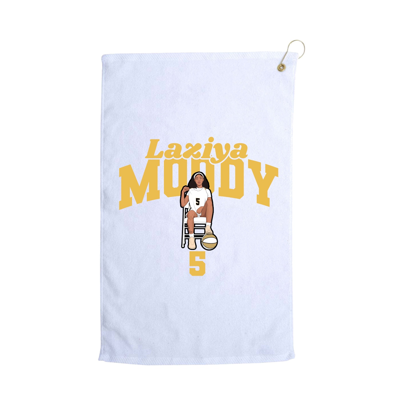 Golf Towel — Signature Arch in White