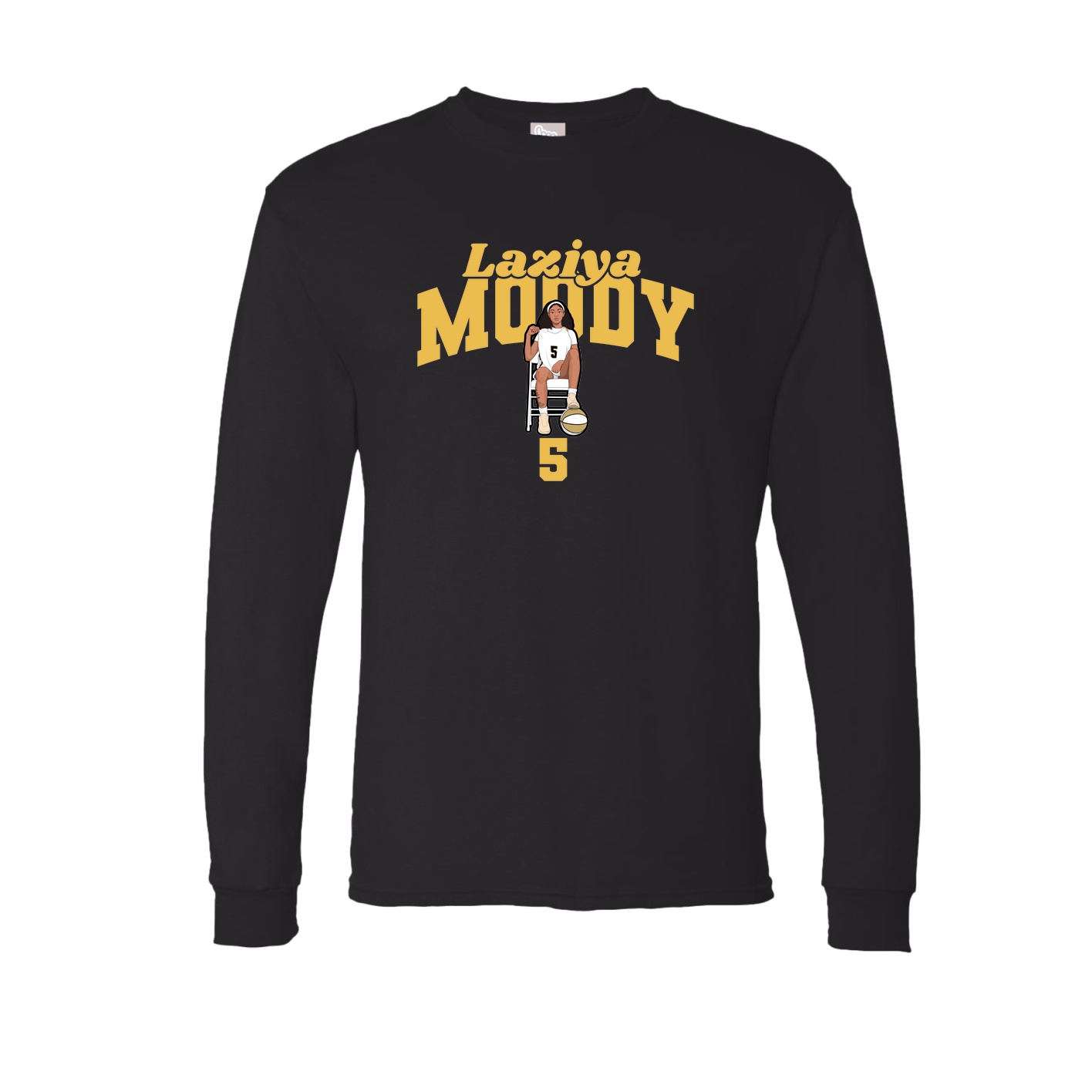 Long Sleeve Tee — Signature Arch in Black