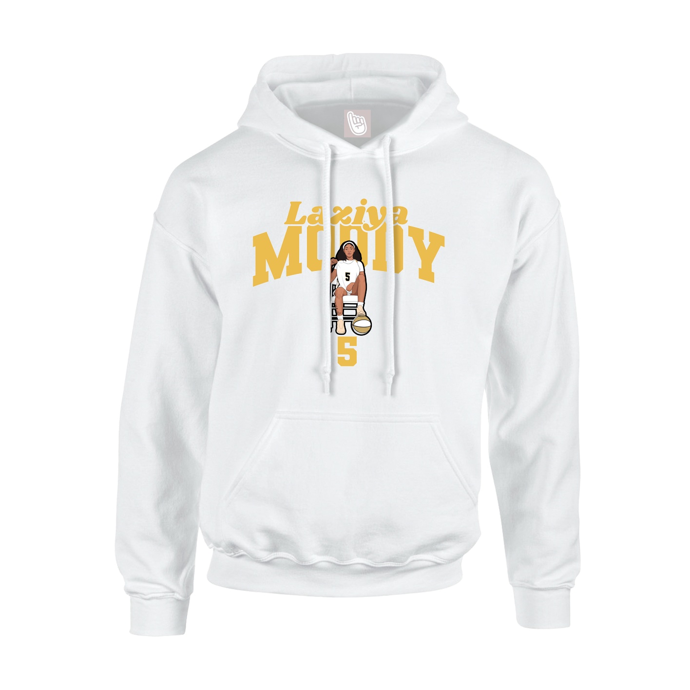 Hoodie — Signature Arch in White