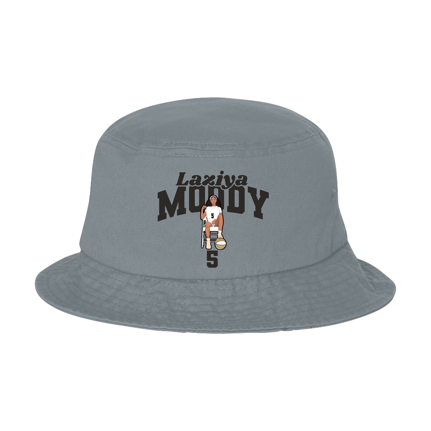 Bucket Cap — Signature Arch in Grey