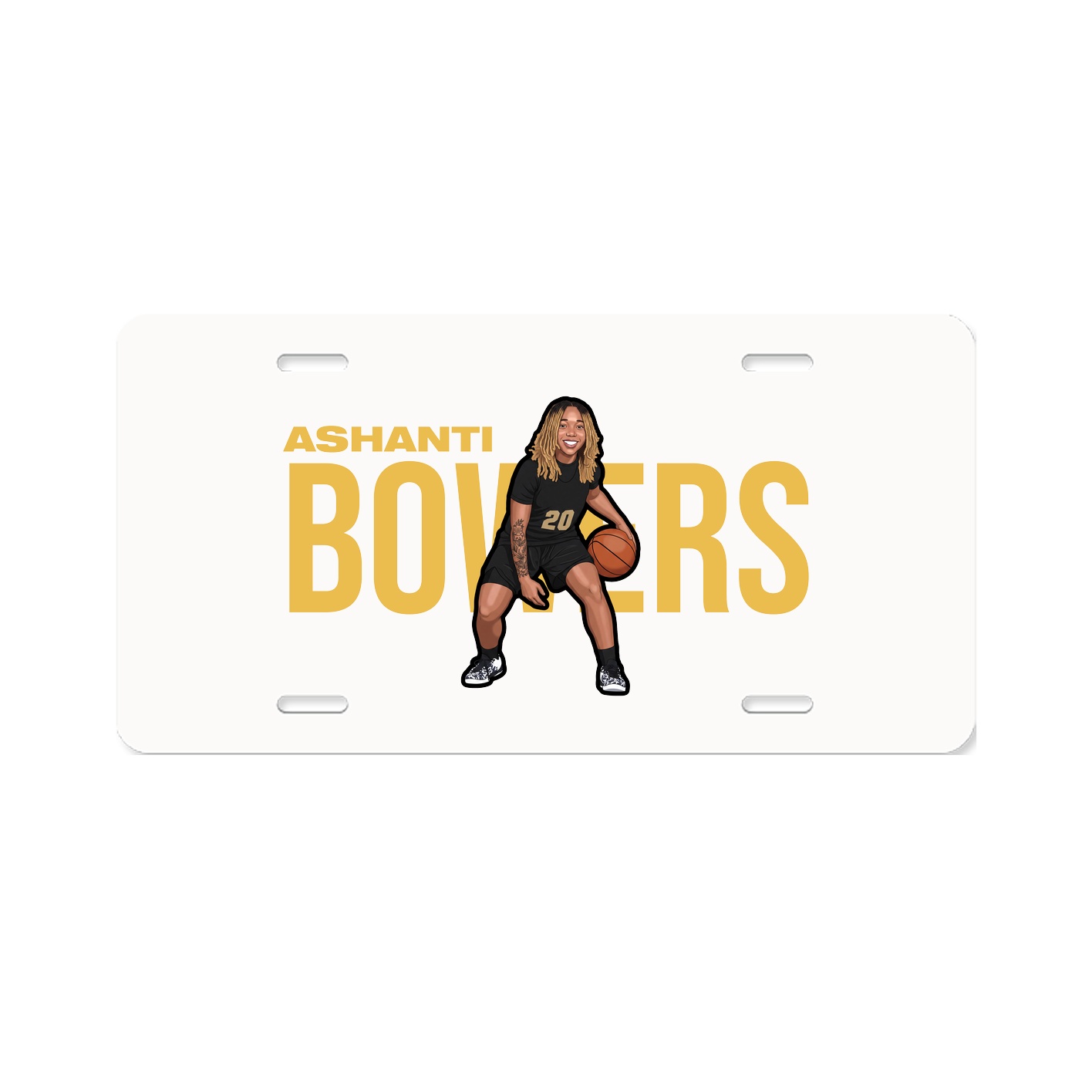 License Plate — Player Name in Classic