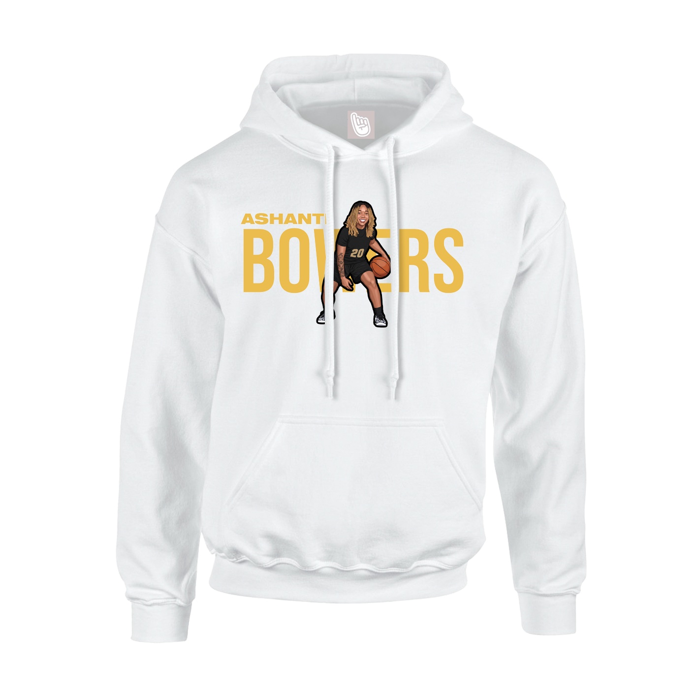 Hoodie — Player Name in White