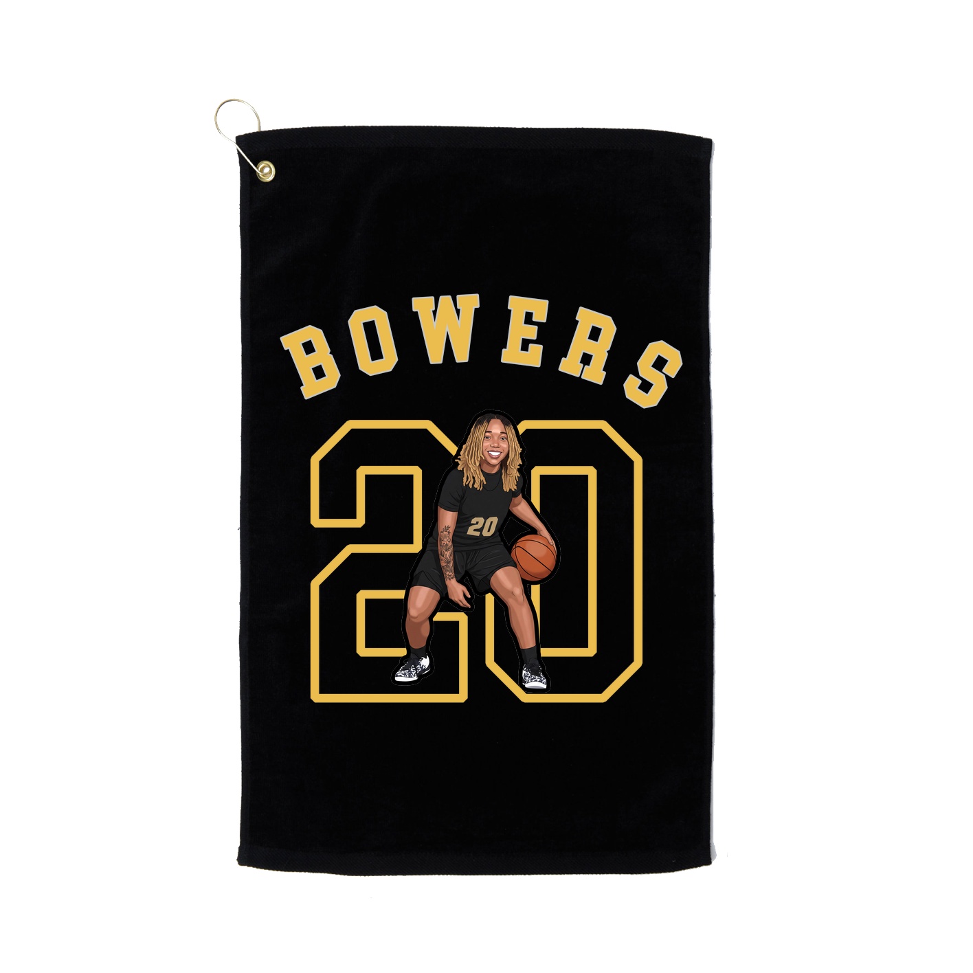 Golf Towel — Shirsey Arch in Black