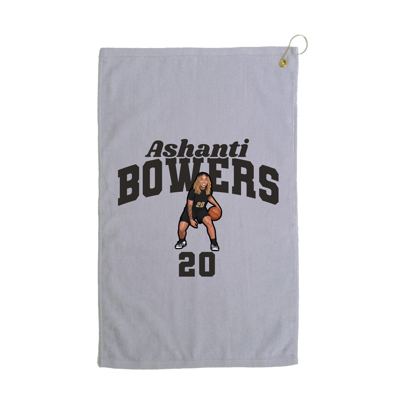 Golf Towel — Signature Arch in Grey