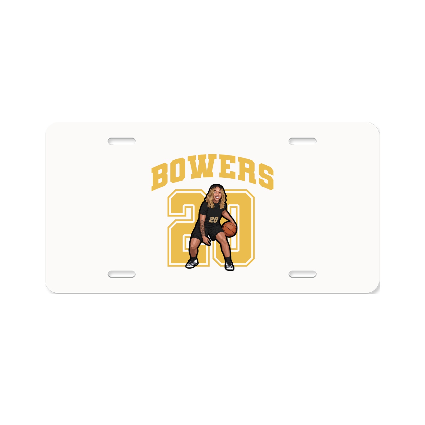 License Plate — Number in Classic