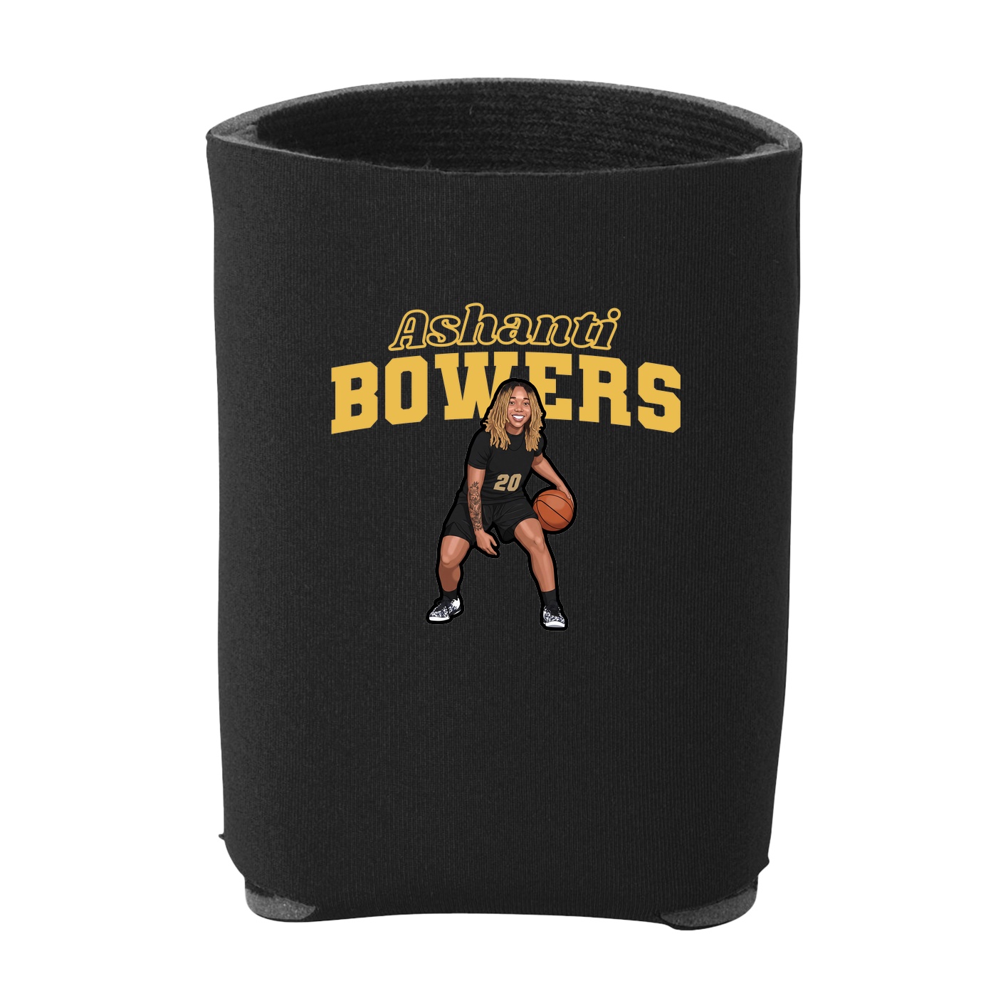 Can Holder — Name Arch in Black