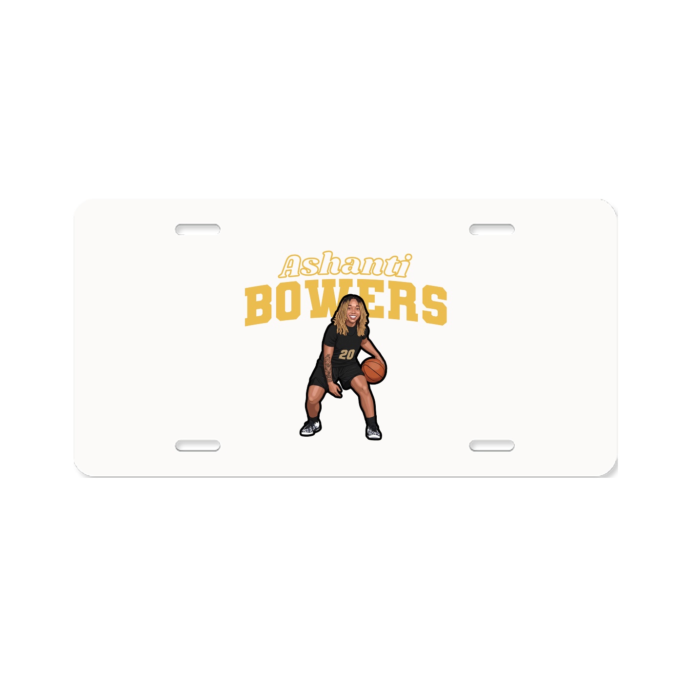 License Plate — Name Arch in Classic